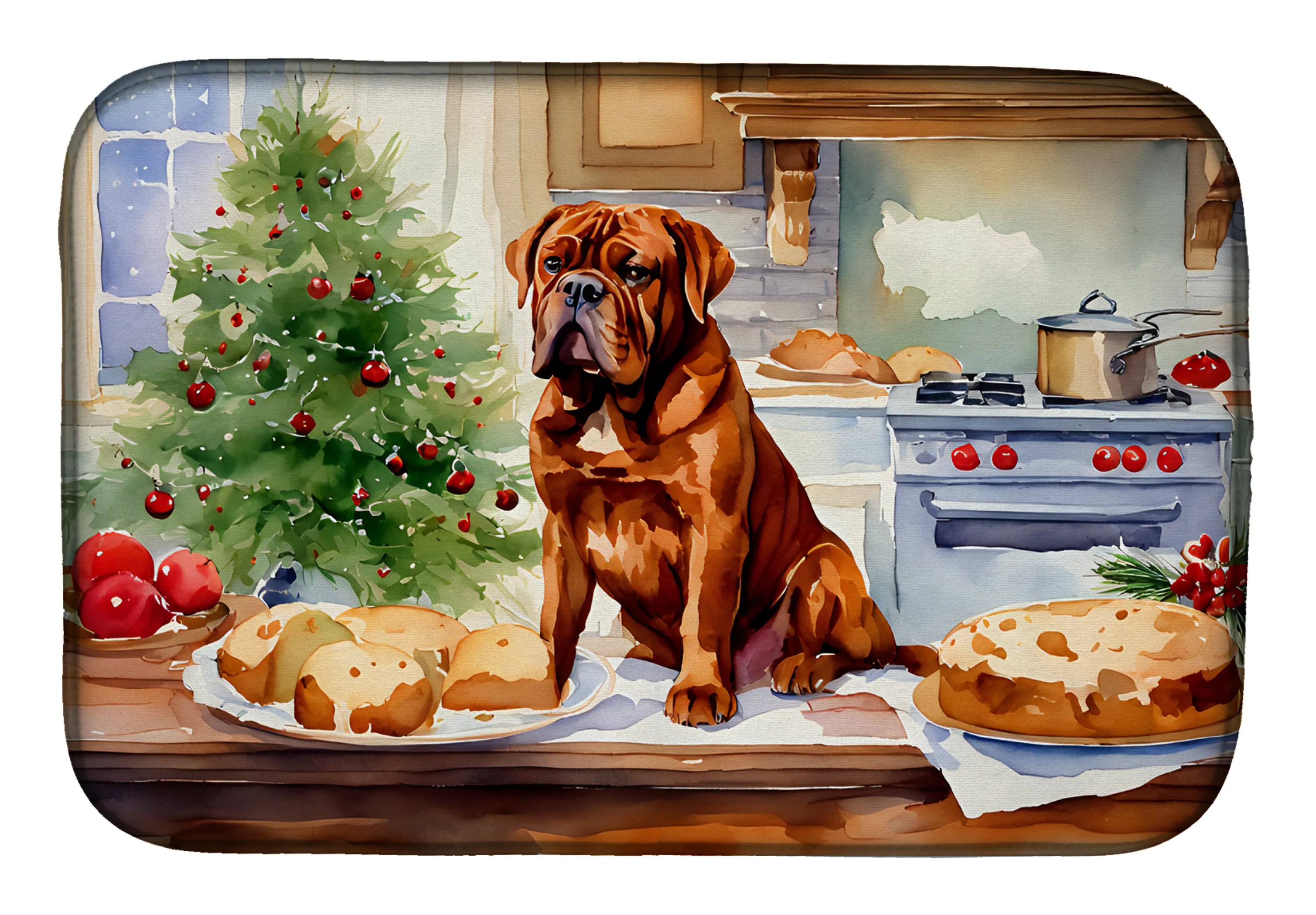 Christmas Cookies Dish Drying Mat - Size: 14  X 21" | Pack Of: 1 | Collection name: Christmas cookies