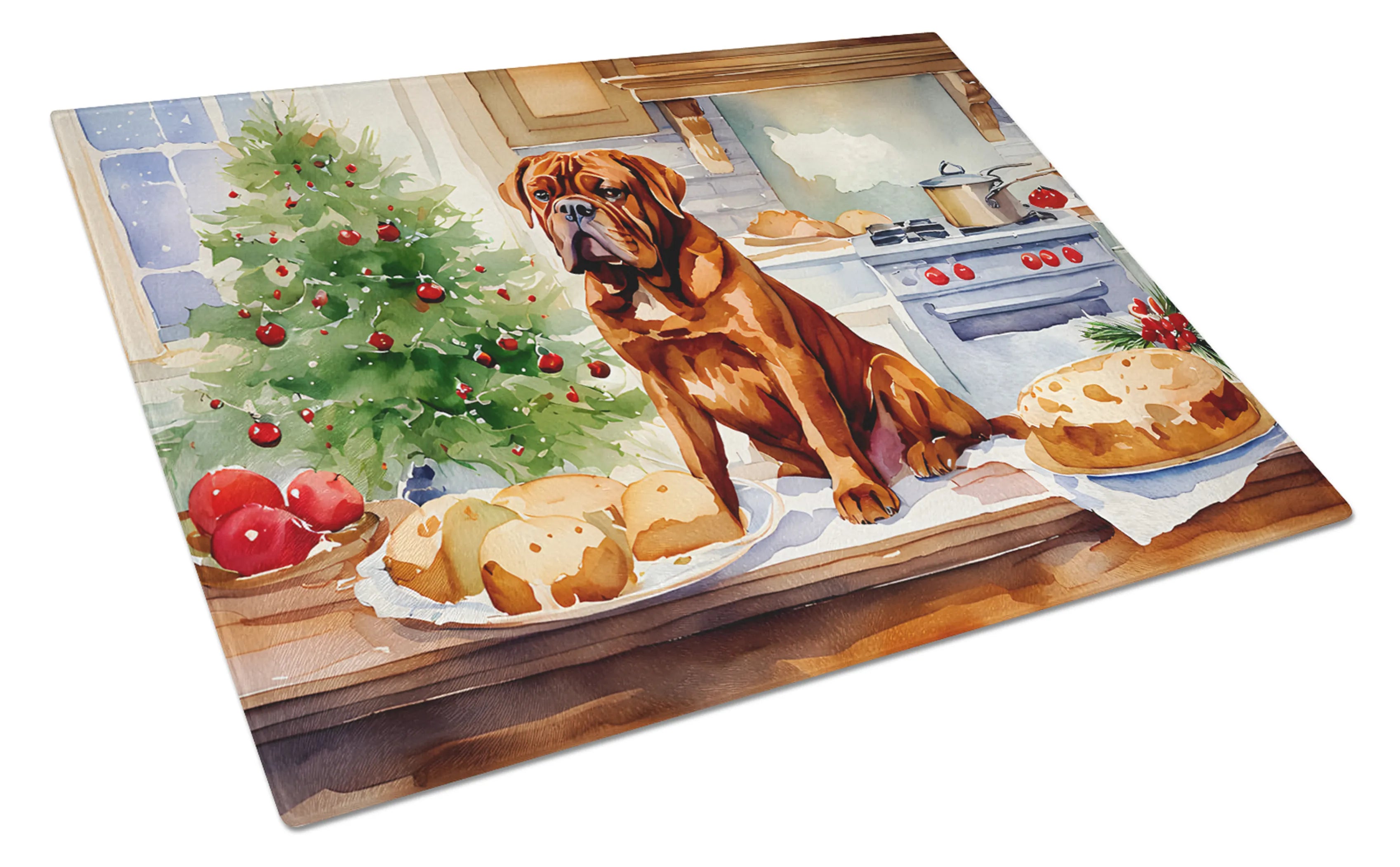 Christmas Cookies Glass Cutting Board - Size: LARGE | Pack Of: 1 | Collection name: Christmas cookies