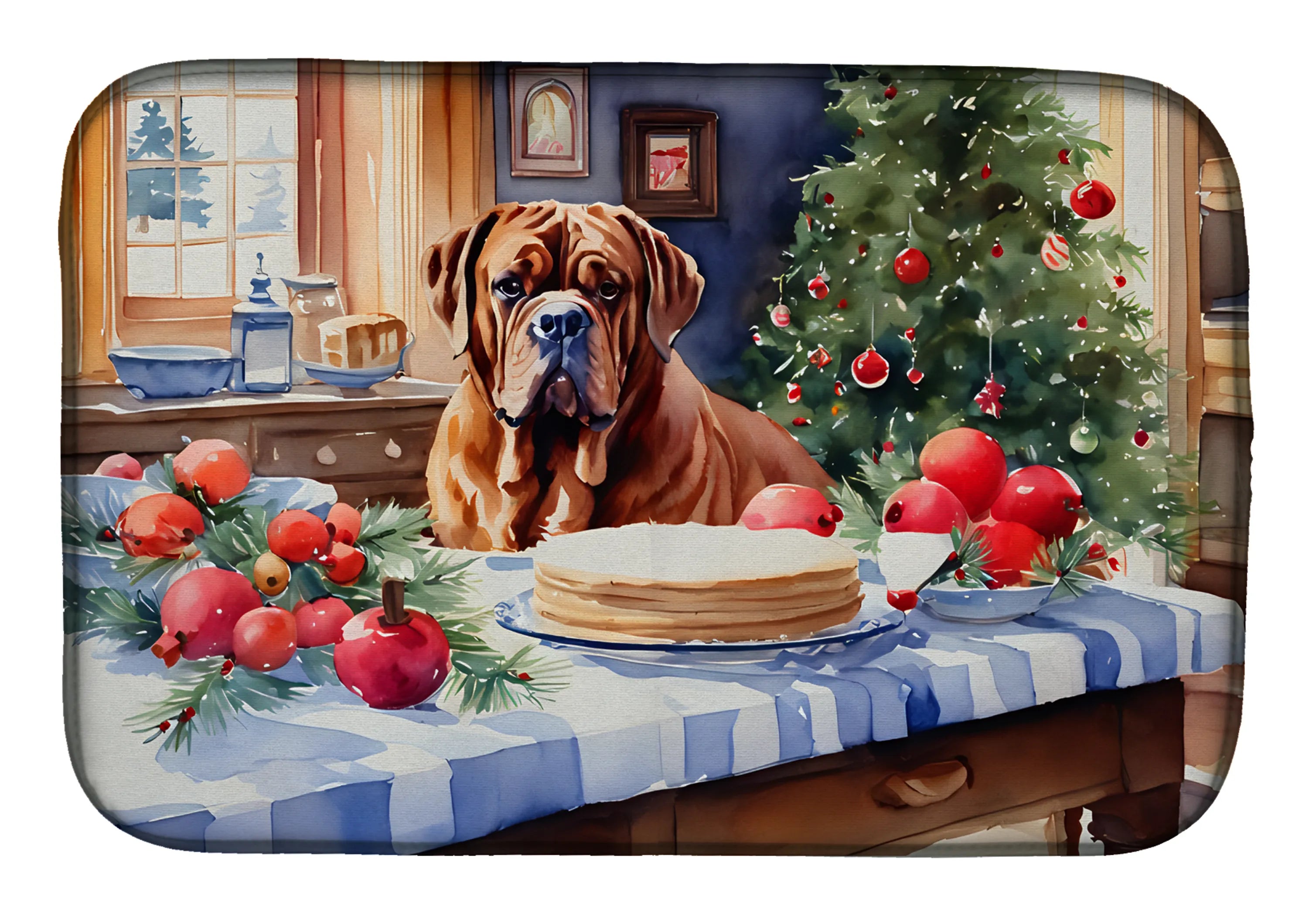 Christmas Cookies Dish Drying Mat - Size: 14  X 21" | Pack Of: 1 | Collection name: Christmas cookies