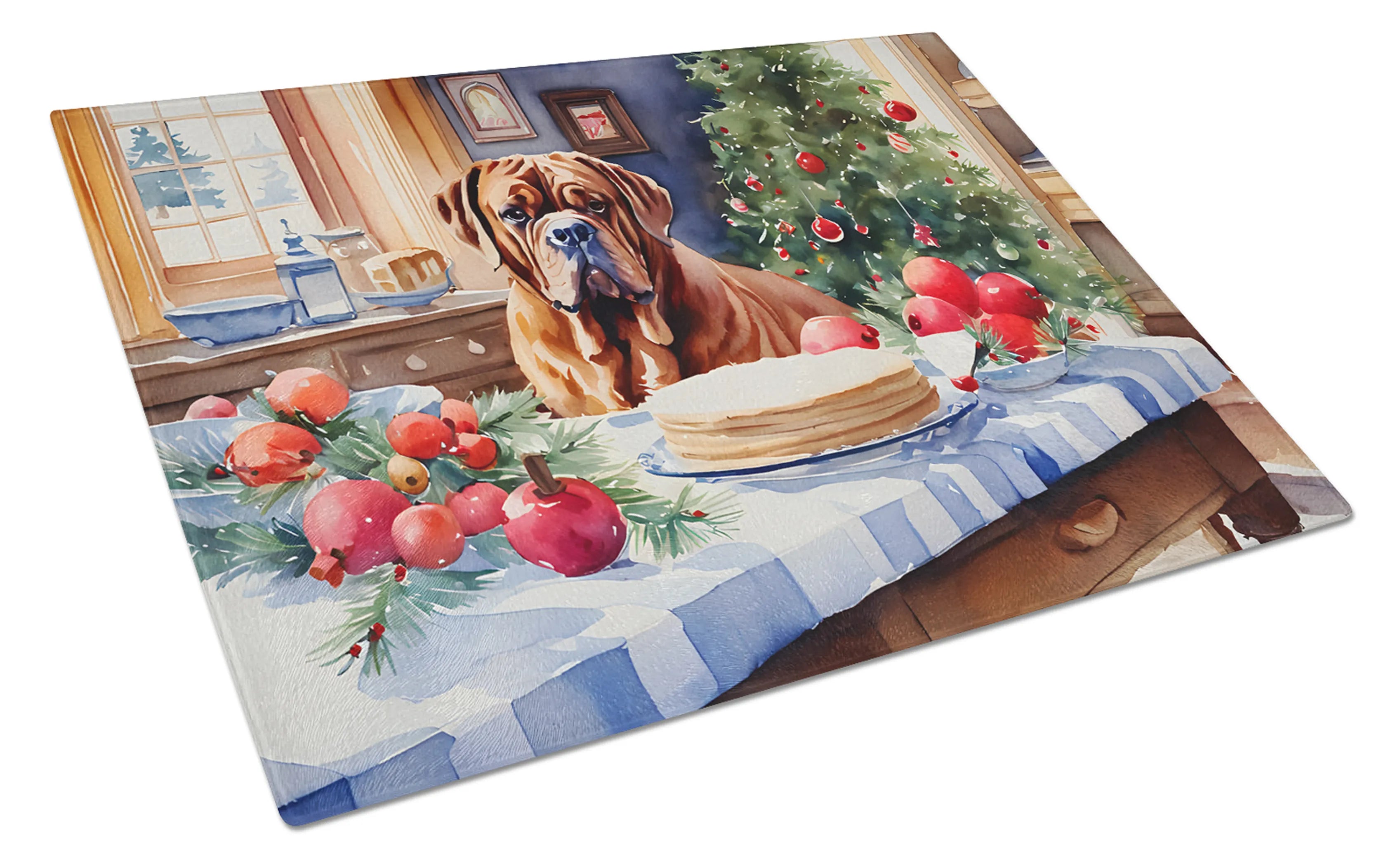Christmas Cookies Glass Cutting Board - Size: LARGE | Pack Of: 1 | Collection name: Christmas cookies