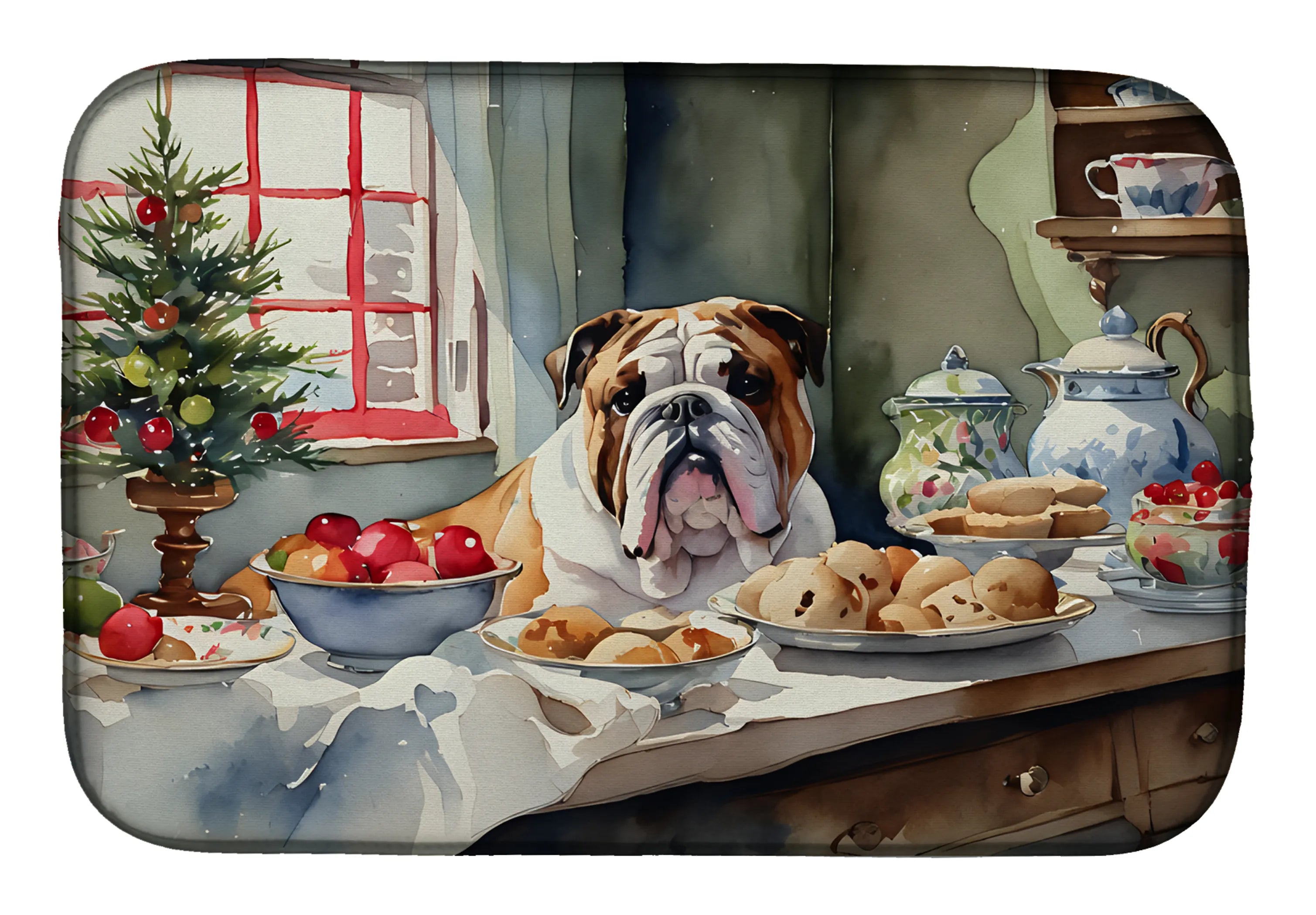 Christmas Cookies Dish Drying Mat - Size: 14  X 21" | Pack Of: 1 | Collection name: Christmas cookies