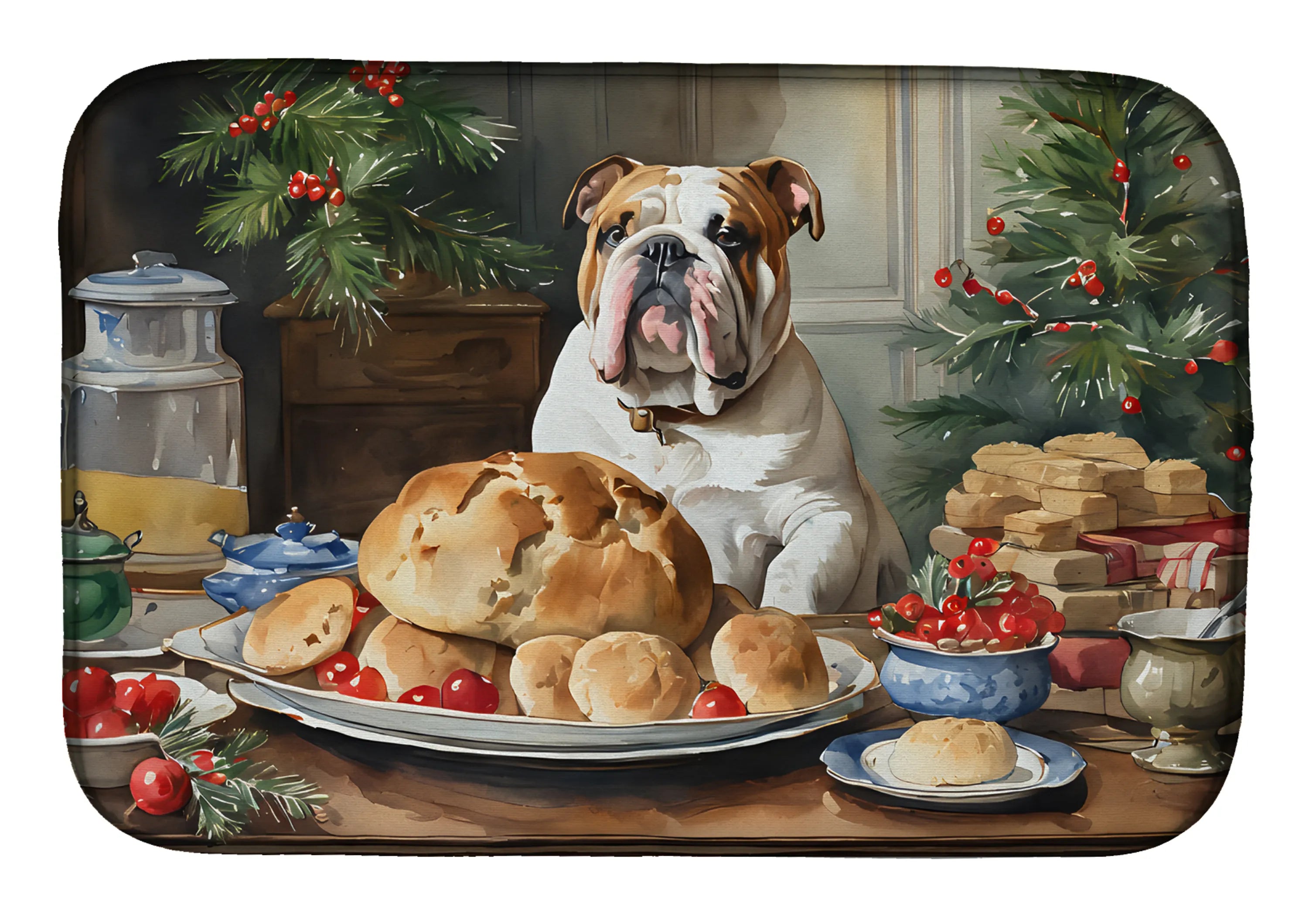 Christmas Cookies Dish Drying Mat - Size: 14  X 21" | Pack Of: 1 | Collection name: Christmas cookies