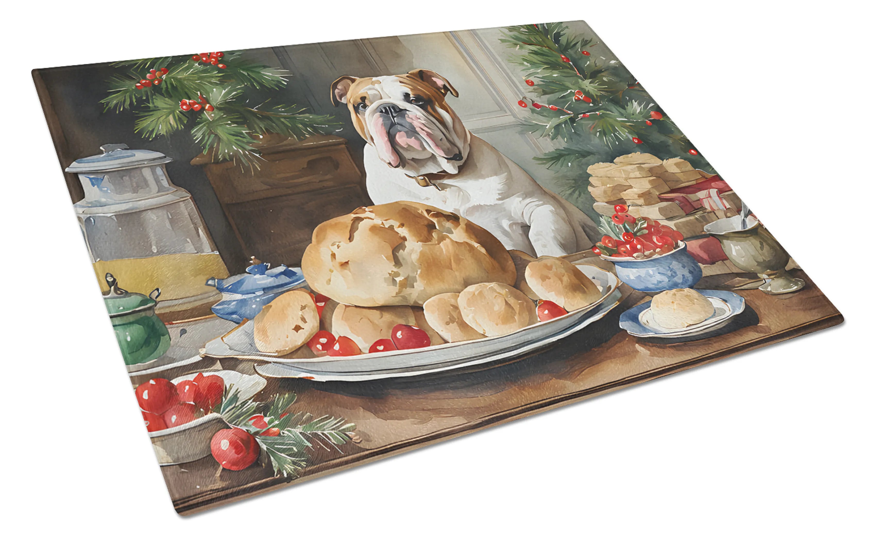 Christmas Cookies Glass Cutting Board - Size: LARGE | Pack Of: 1 | Collection name: Christmas cookies