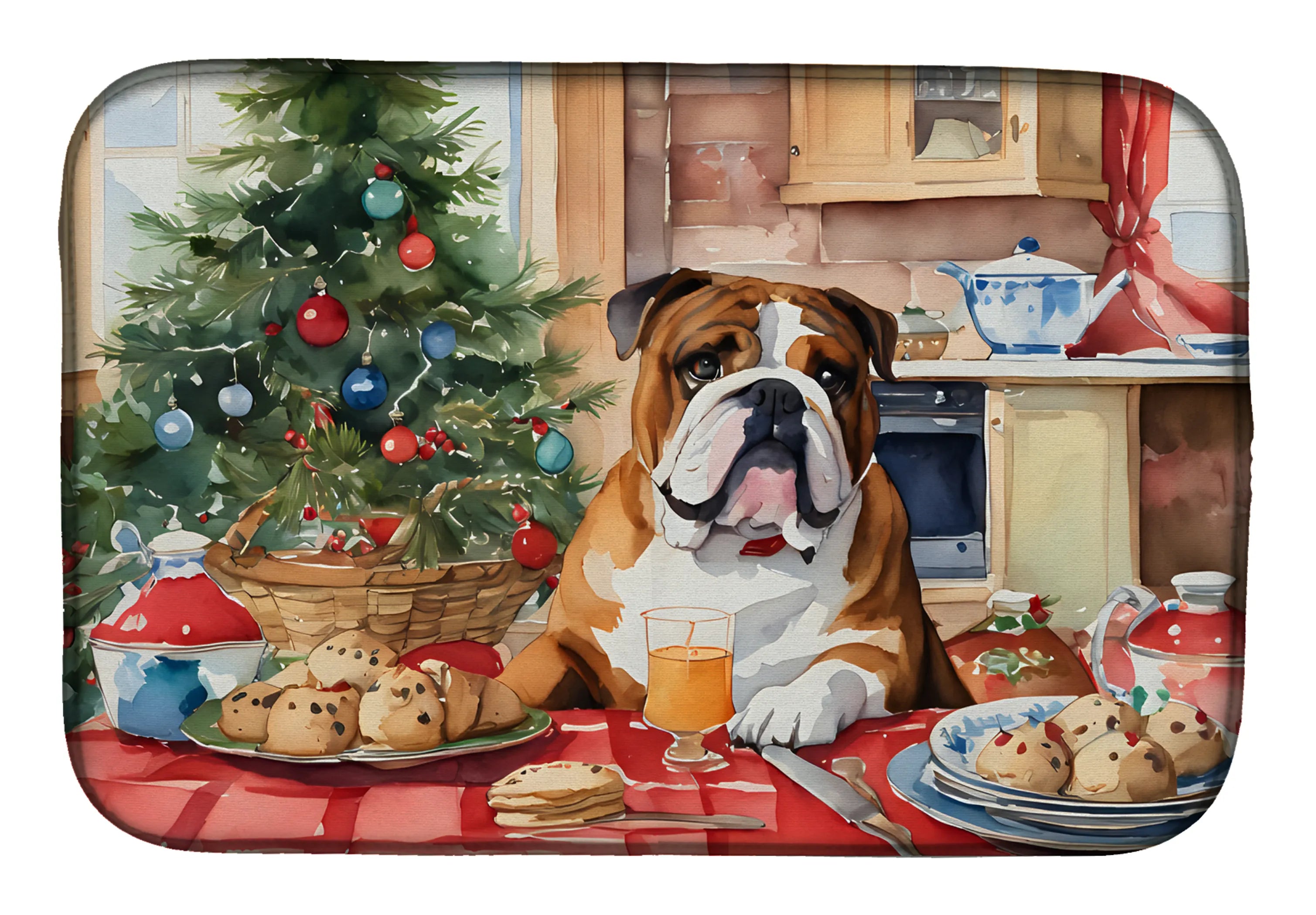 Christmas Cookies Dish Drying Mat - Size: 14  X 21" | Pack Of: 1 | Collection name: Christmas cookies