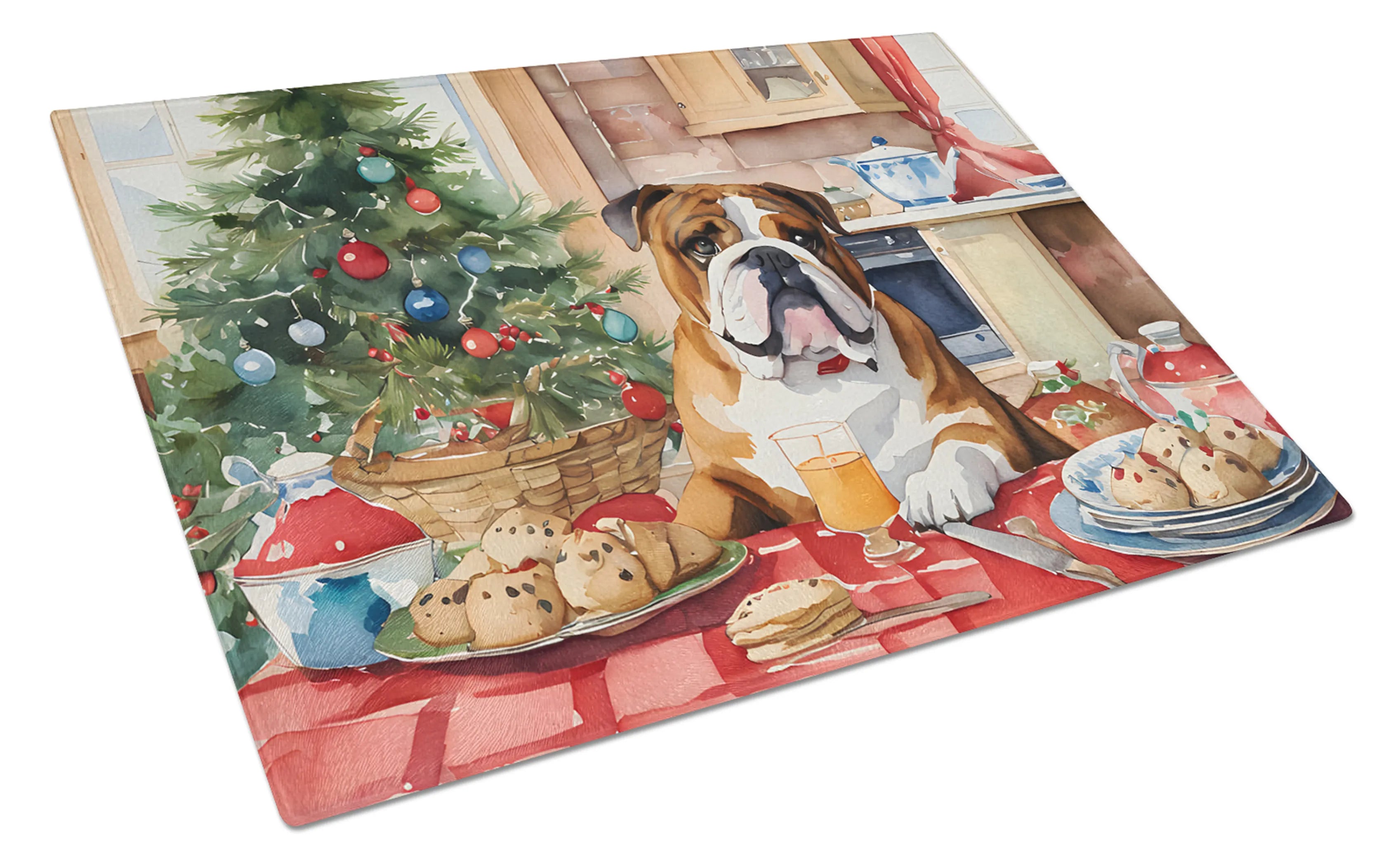Christmas Cookies Glass Cutting Board - Size: LARGE | Pack Of: 1 | Collection name: Christmas cookies