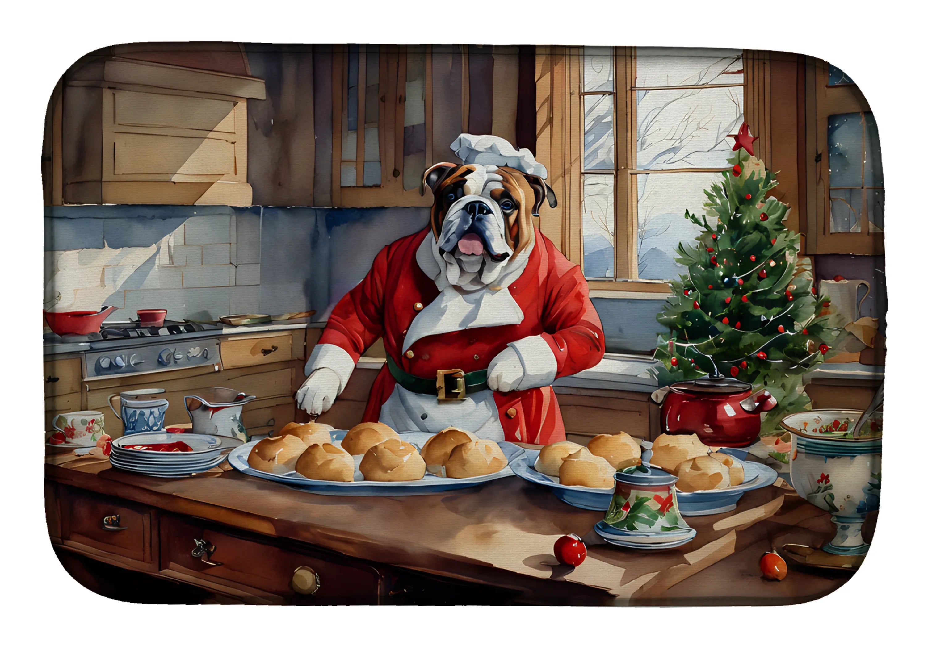 Christmas Cookies Dish Drying Mat - Size: 14  X 21" | Pack Of: 1 | Collection name: Christmas cookies