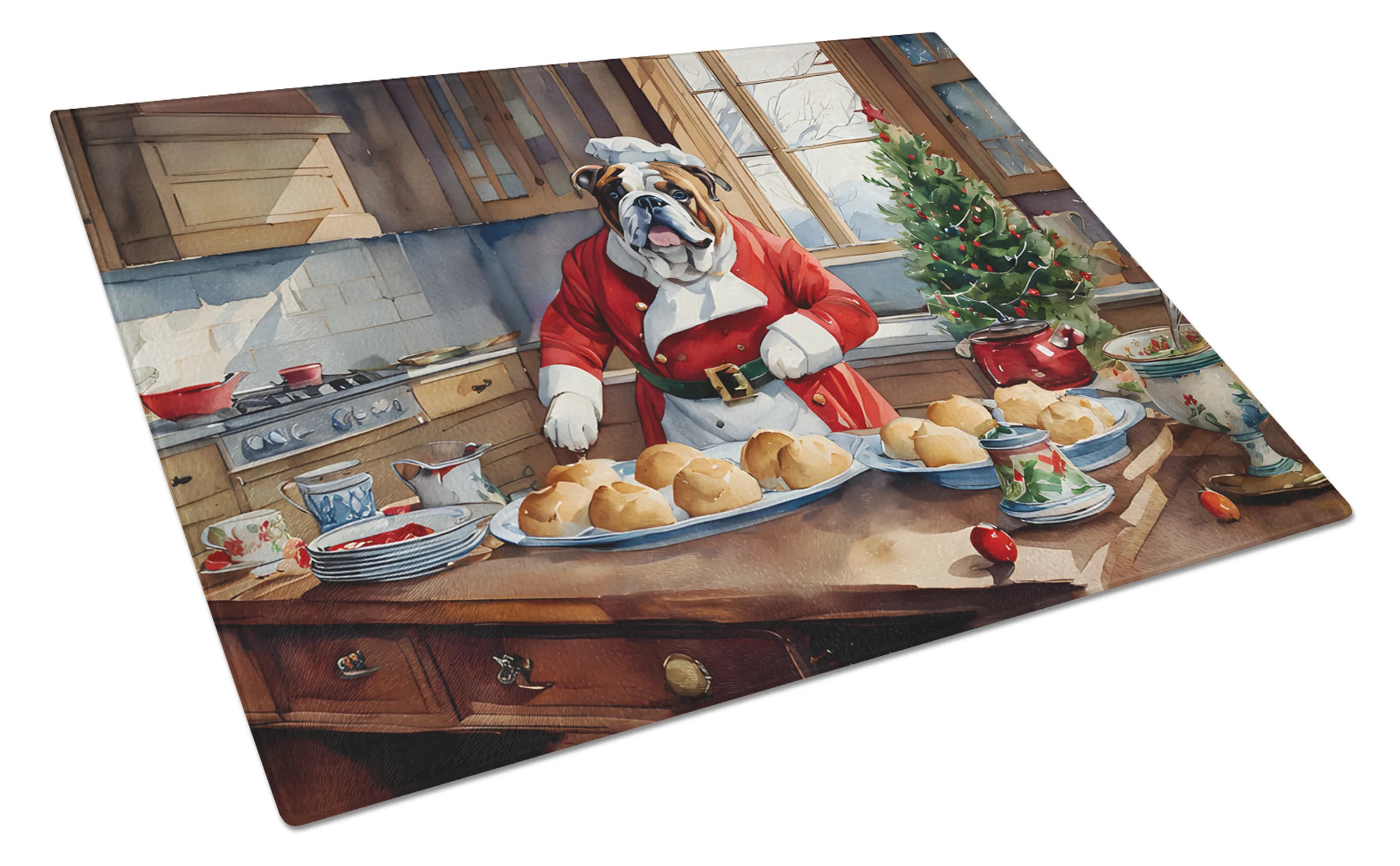 Christmas Cookies Glass Cutting Board - Size: LARGE | Pack Of: 1 | Collection name: Christmas cookies