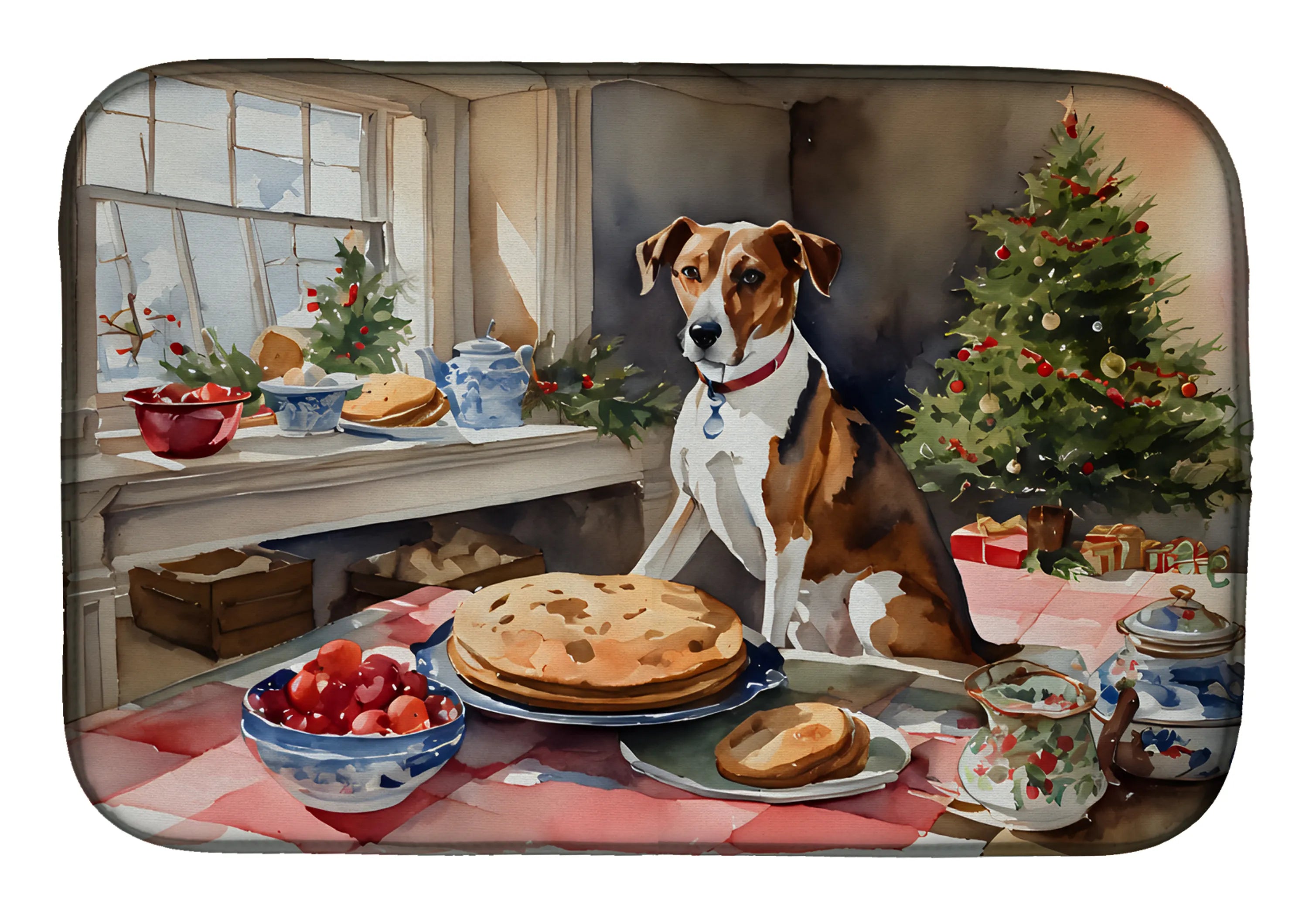 Christmas Cookies Dish Drying Mat - Size: 14  X 21" | Pack Of: 1 | Collection name: Christmas cookies
