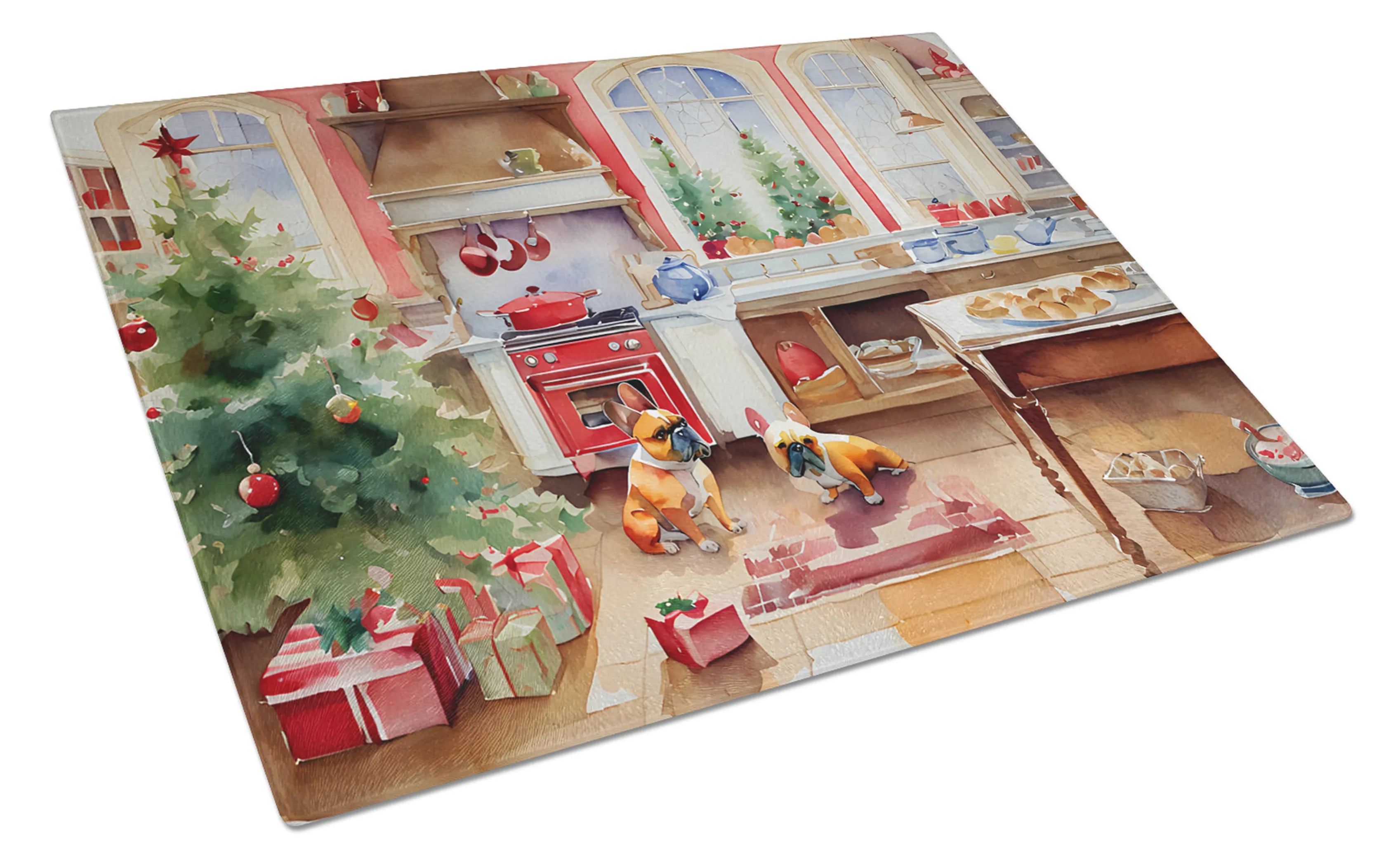 Christmas Cookies Glass Cutting Board - Size: LARGE | Pack Of: 1 | Collection name: Christmas cookies