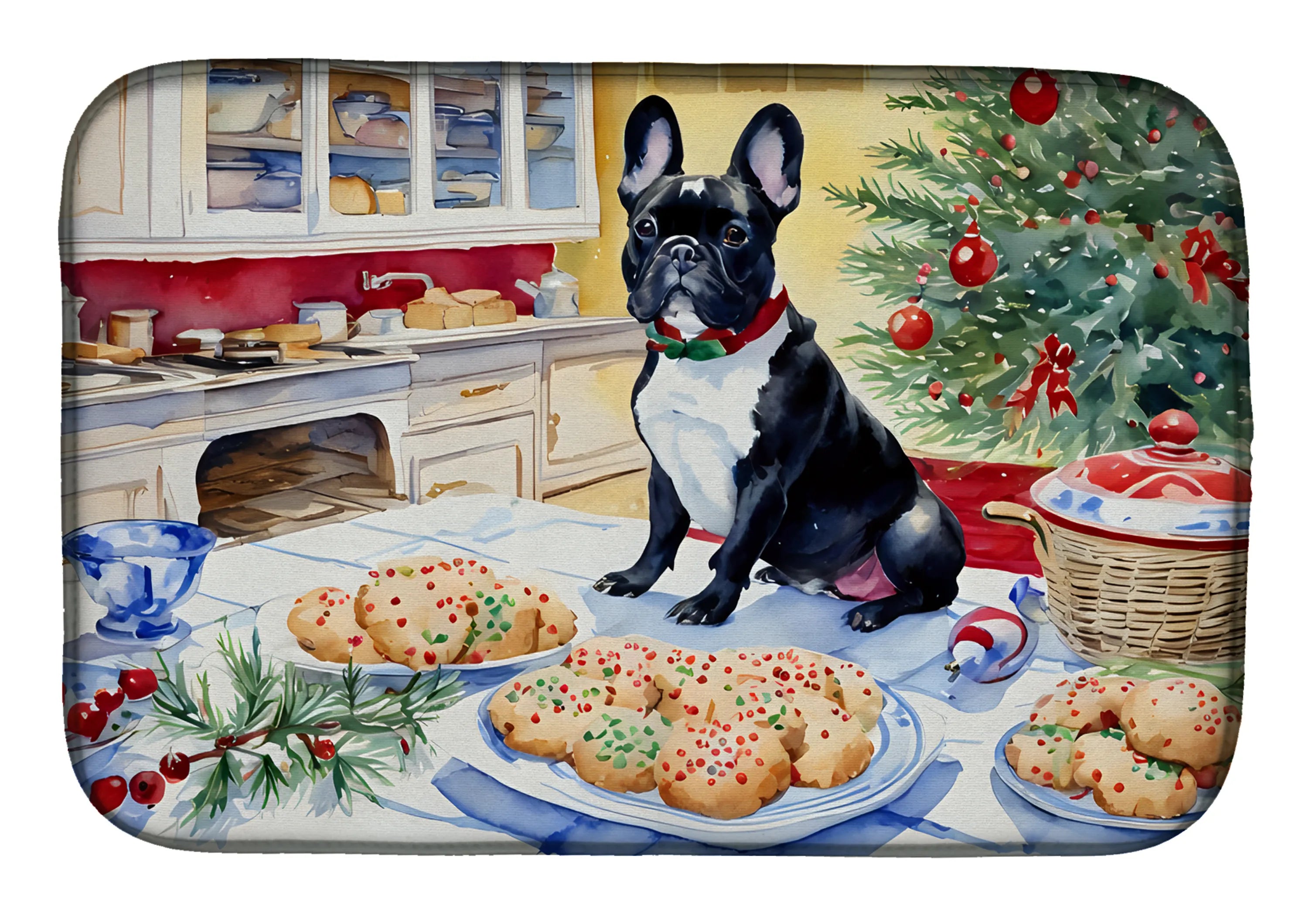 Christmas Cookies Dish Drying Mat - Size: 14  X 21" | Pack Of: 1 | Collection name: Christmas cookies