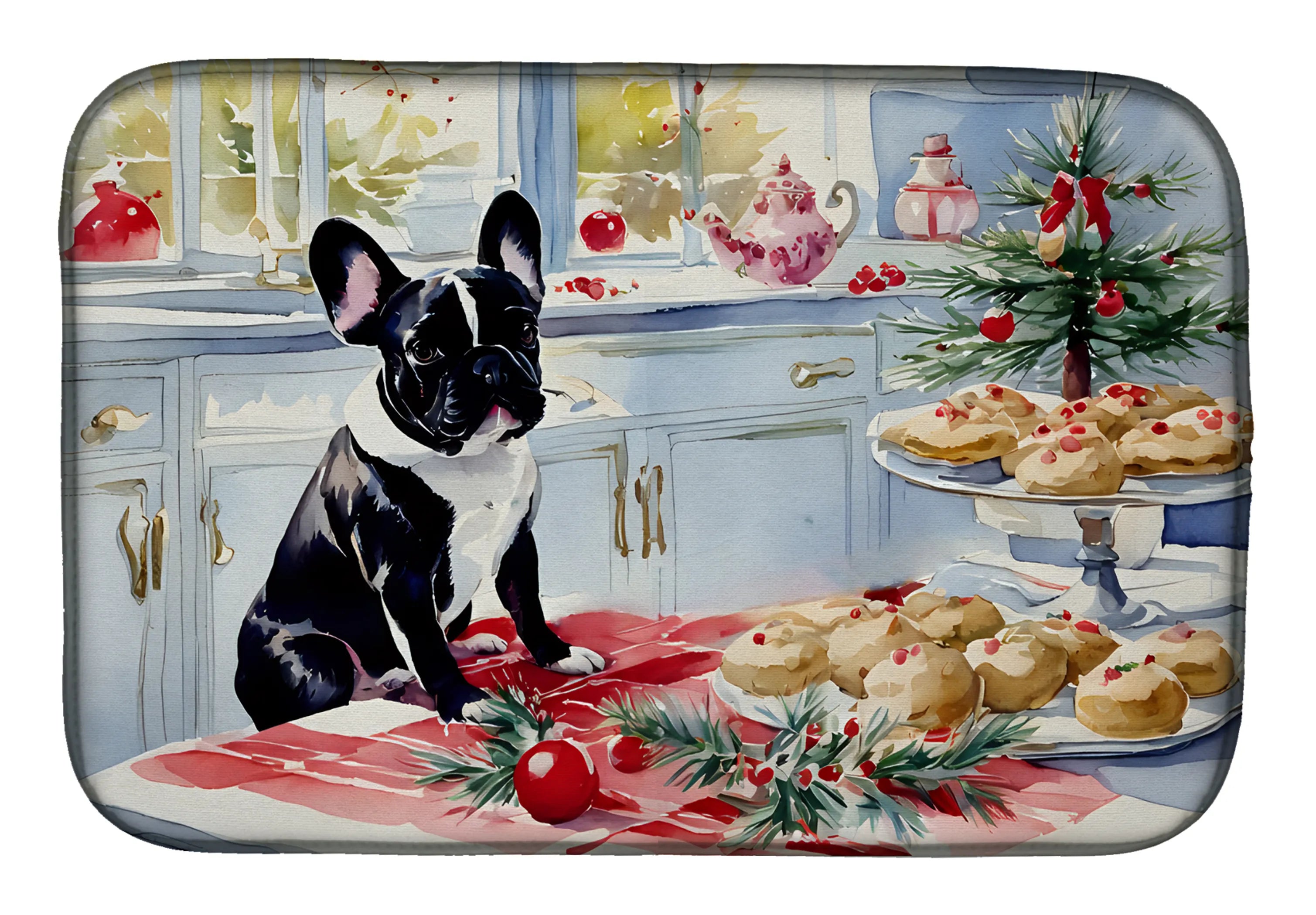 Christmas Cookies Dish Drying Mat - Size: 14  X 21" | Pack Of: 1 | Collection name: Christmas cookies