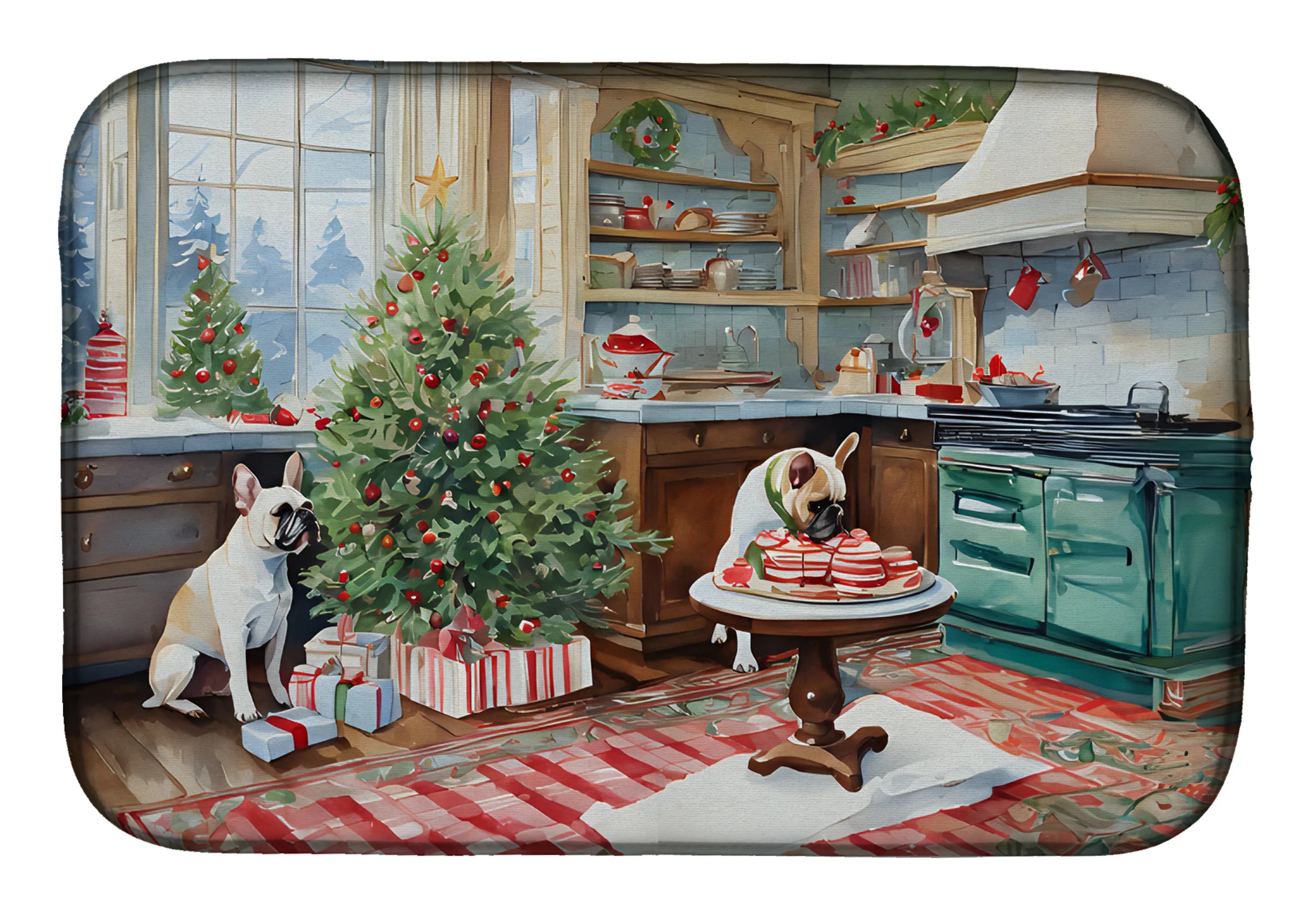 Christmas Cookies Dish Drying Mat - Size: 14  X 21" | Pack Of: 1 | Collection name: Christmas cookies