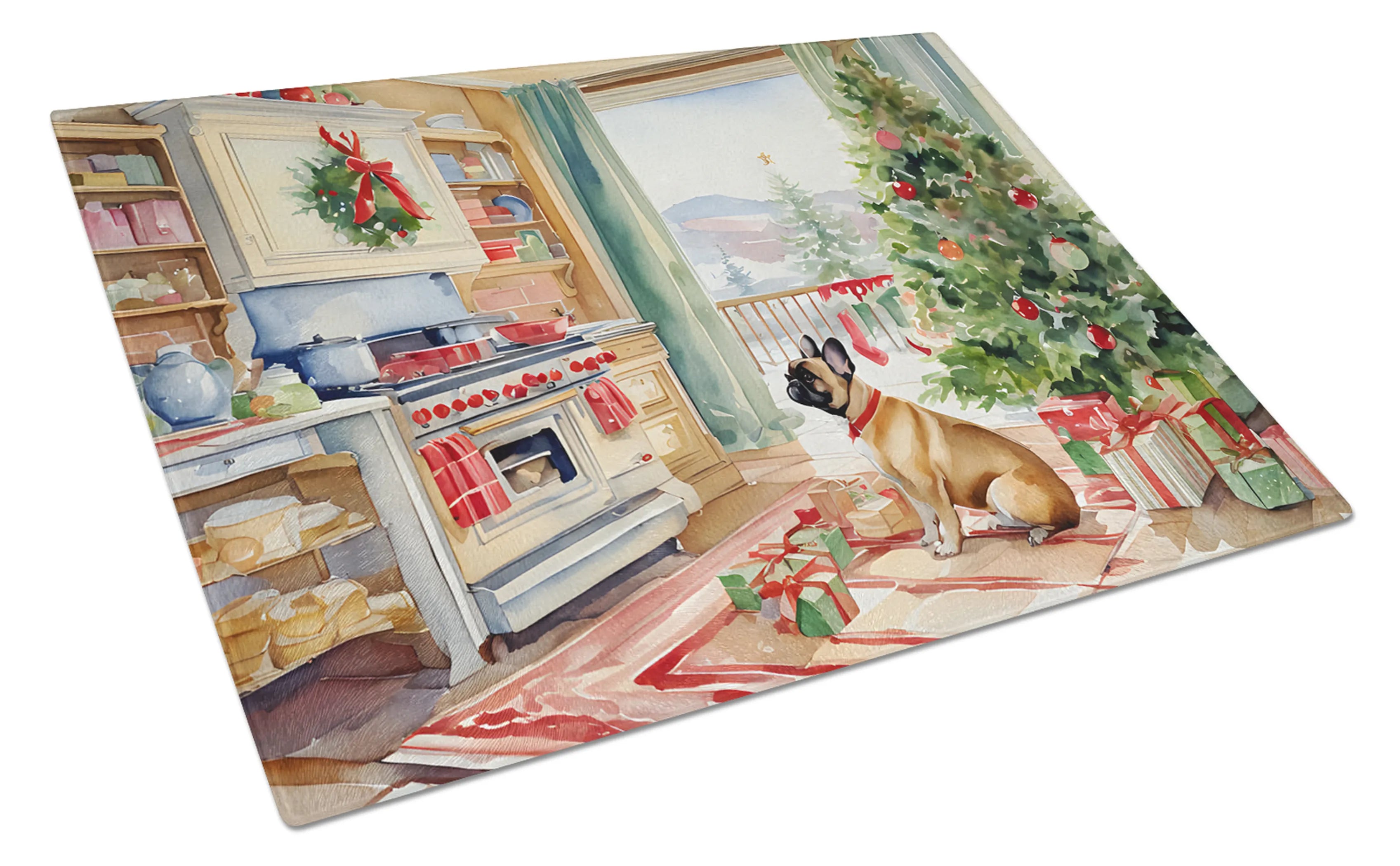 Christmas Cookies Glass Cutting Board - Size: LARGE | Pack Of: 1 | Collection name: Christmas cookies
