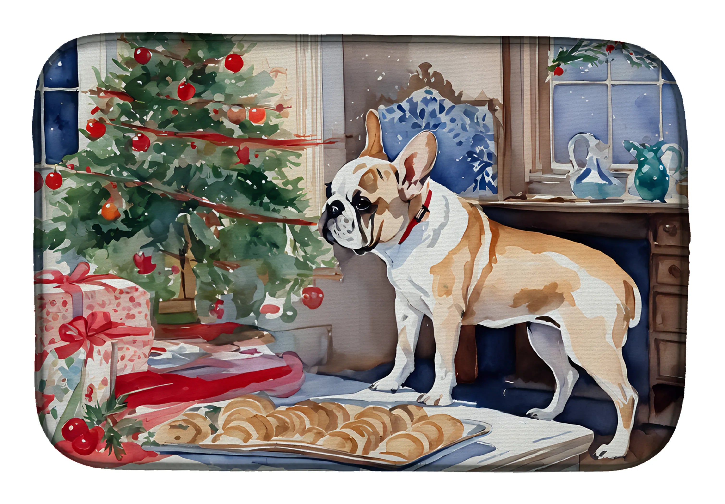 Christmas Cookies Dish Drying Mat - Size: 14  X 21" | Pack Of: 1 | Collection name: Christmas cookies