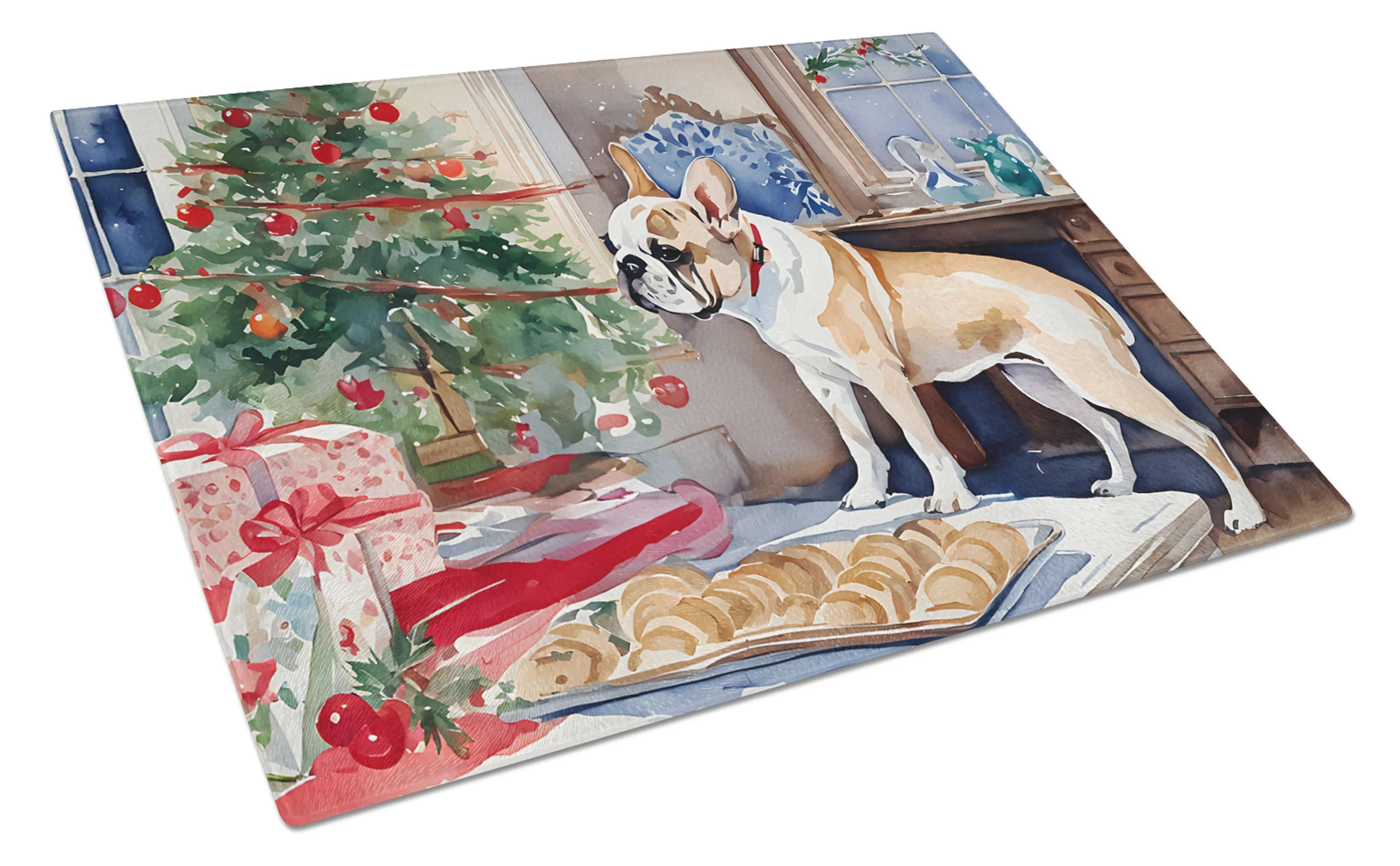 Christmas Cookies Glass Cutting Board - Size: LARGE | Pack Of: 1 | Collection name: Christmas cookies