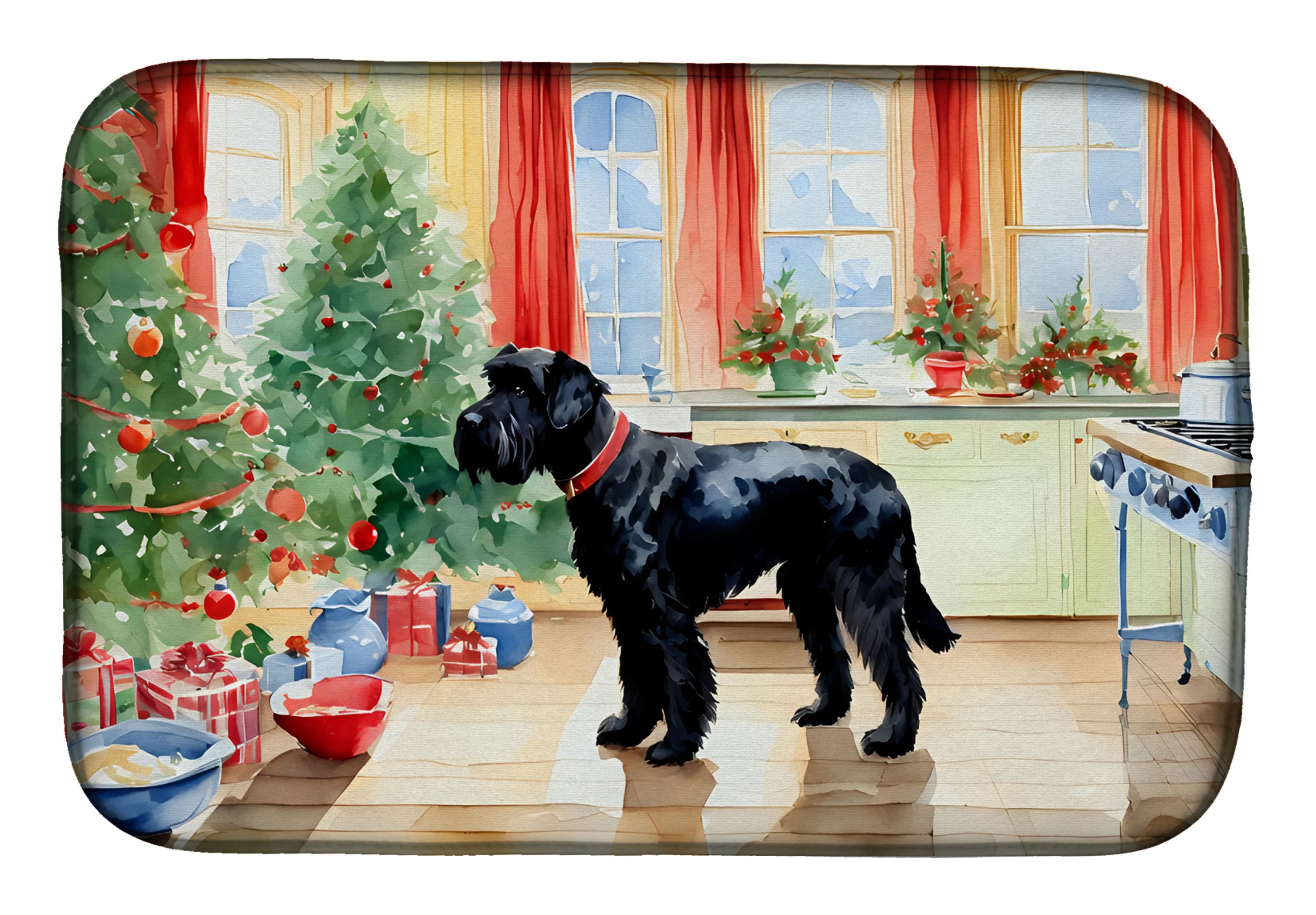 Christmas Cookies Dish Drying Mat - Size: 14  X 21" | Pack Of: 1 | Collection name: Christmas cookies