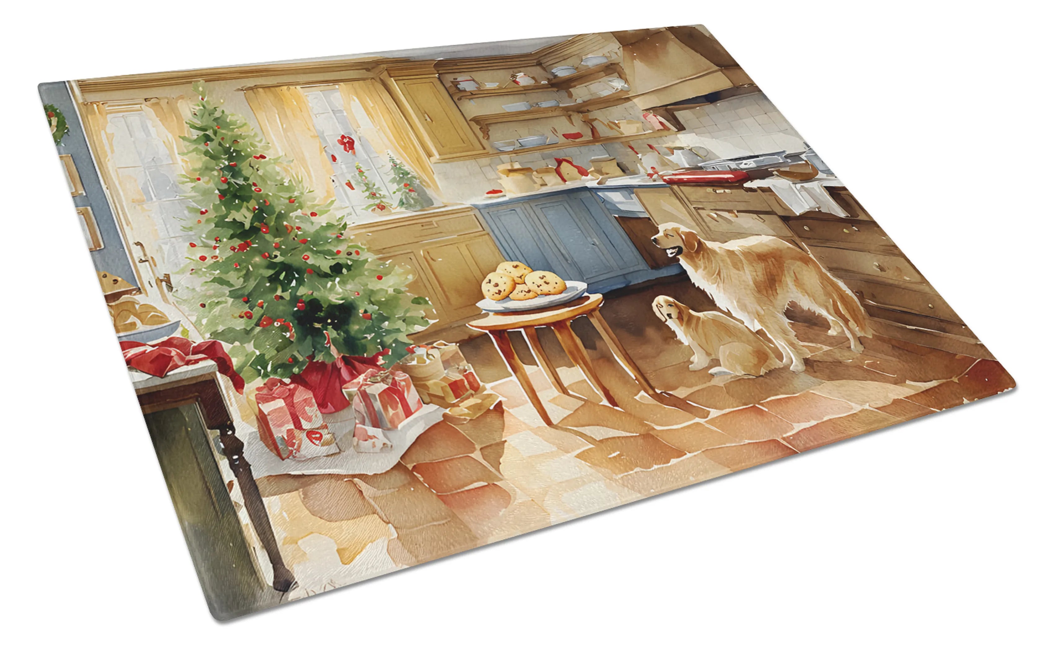 Christmas Cookies Glass Cutting Board - Size: LARGE | Pack Of: 1 | Collection name: Christmas cookies