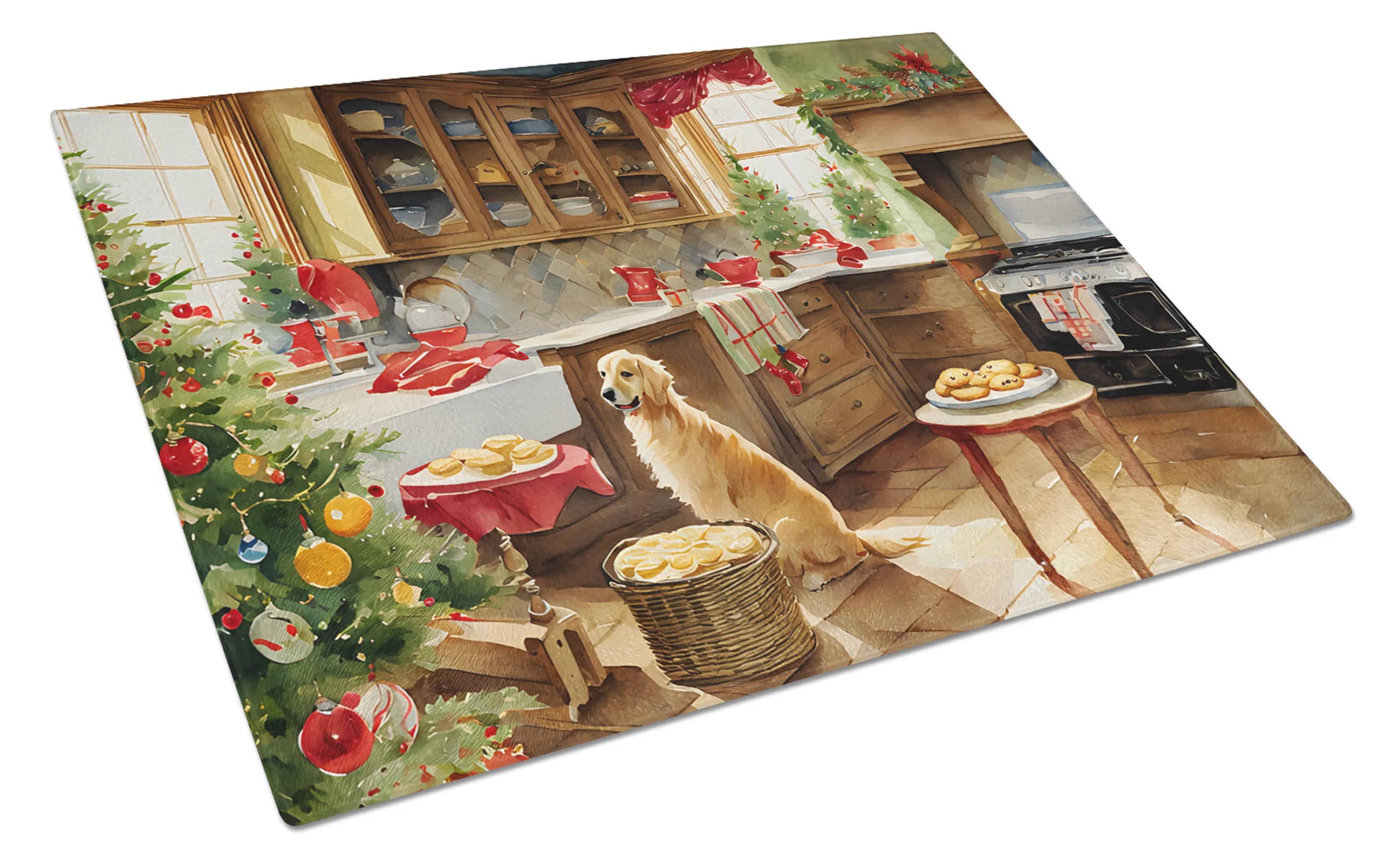 Christmas Cookies Glass Cutting Board - Size: LARGE | Pack Of: 1 | Collection name: Christmas cookies