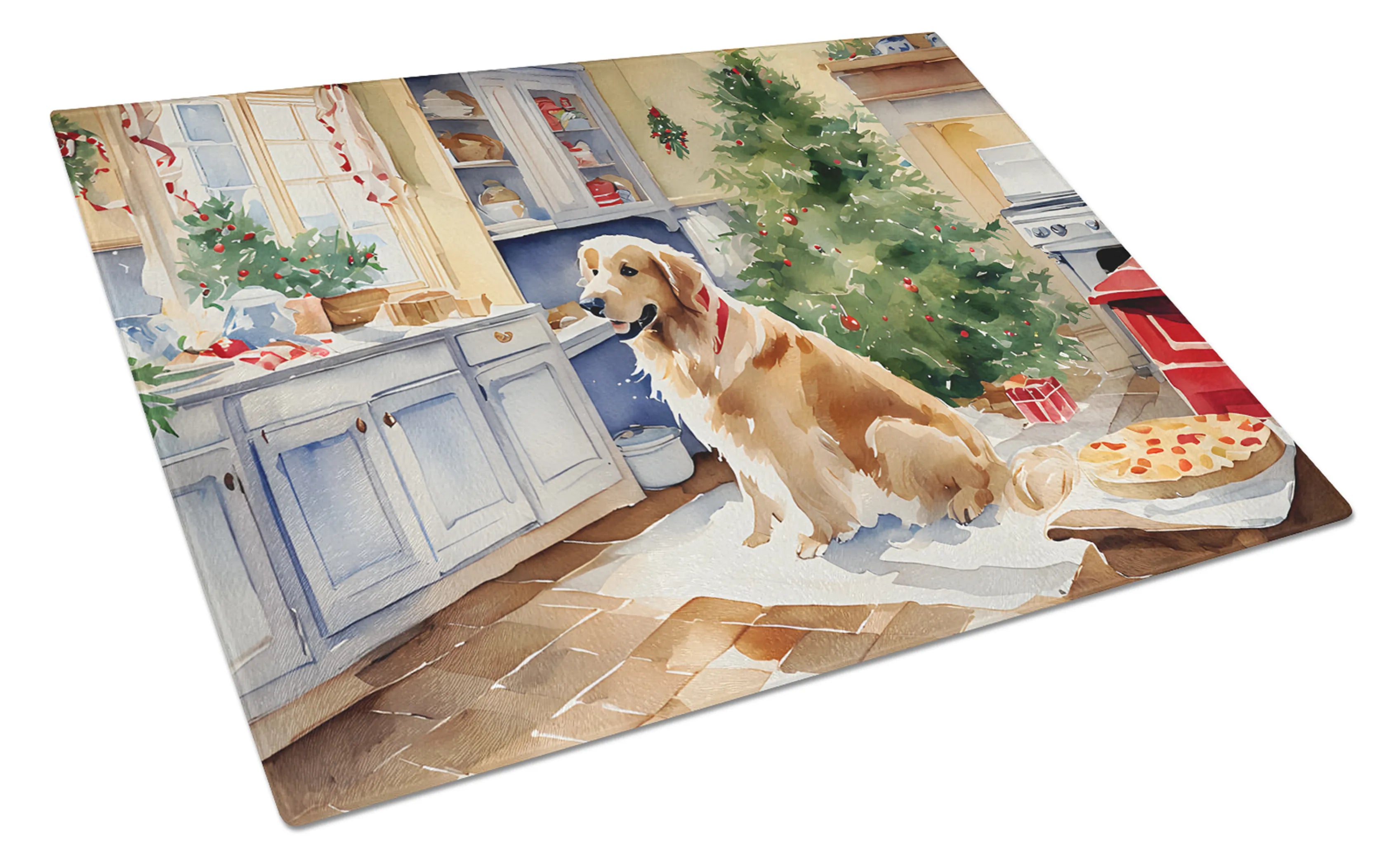 Christmas Cookies Glass Cutting Board - Size: LARGE | Pack Of: 1 | Collection name: Christmas cookies