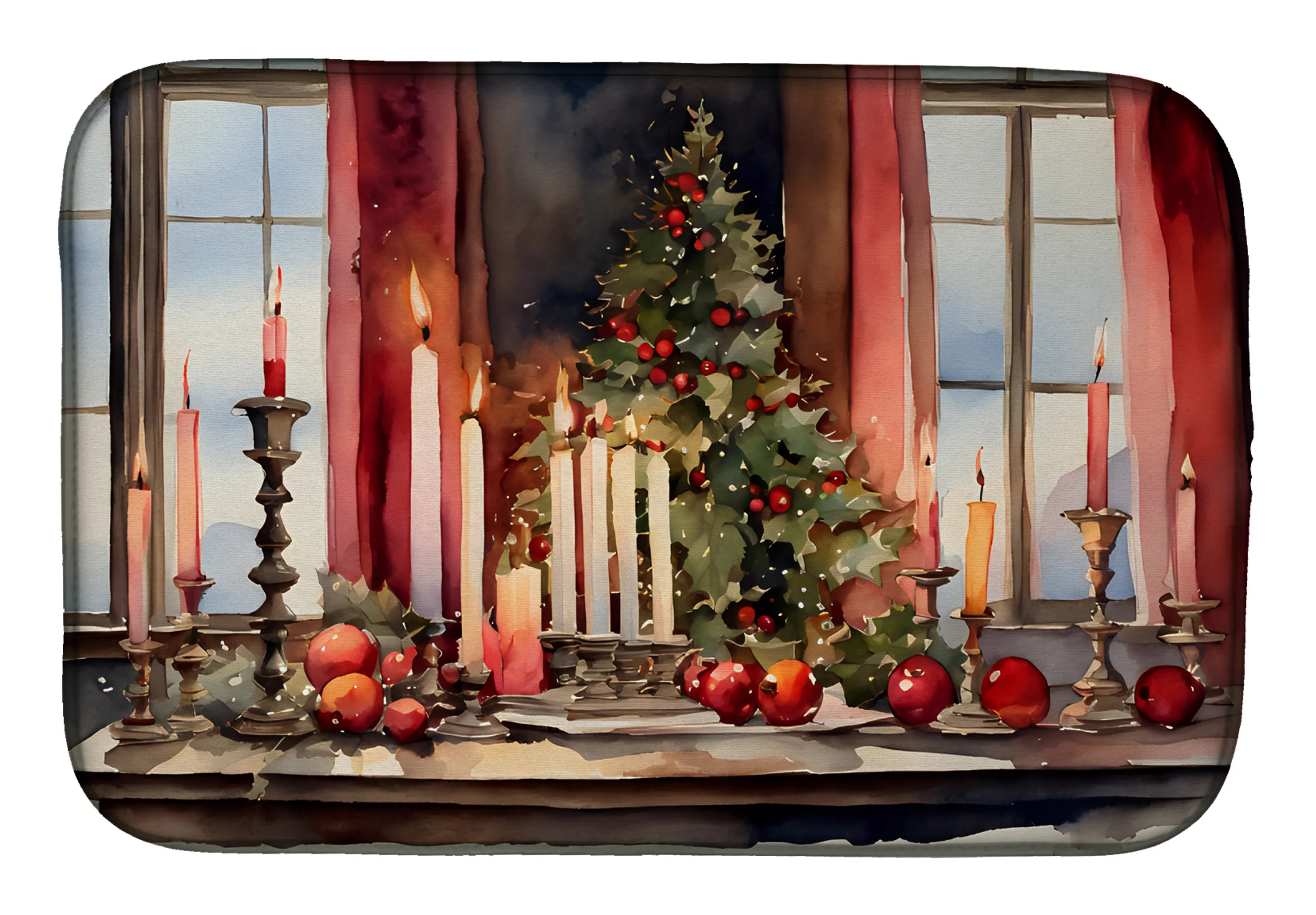 My Favorite Christmas Dish Drying Mat - Size: 14  X 21" | Pack Of: 1 | Collection name: My favorite christmas