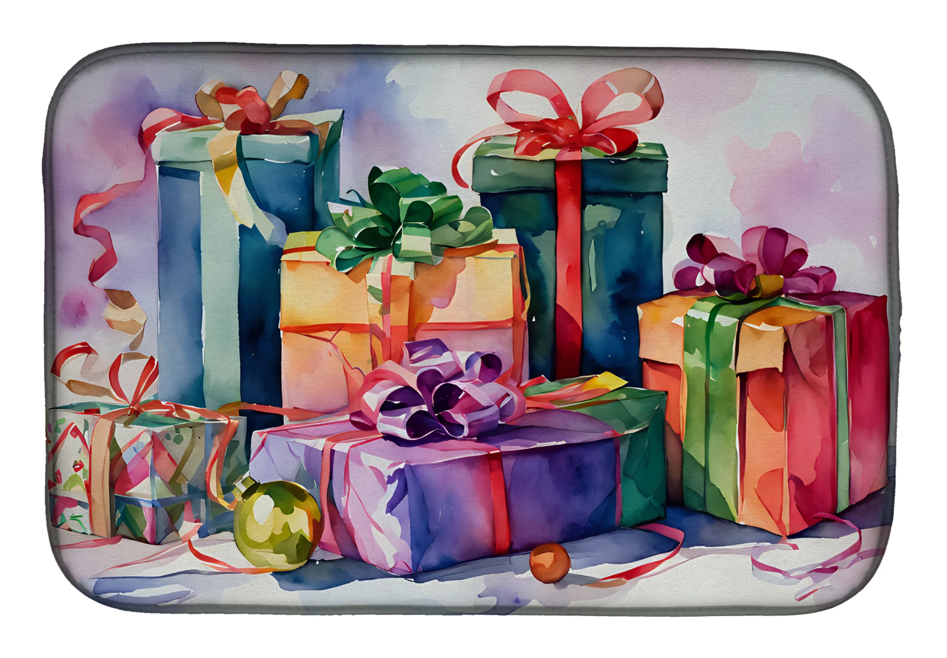 Christmas Things Dish Drying Mat - Size: 14  X 21" | Pack Of: 1 | Collection name: Christmas things