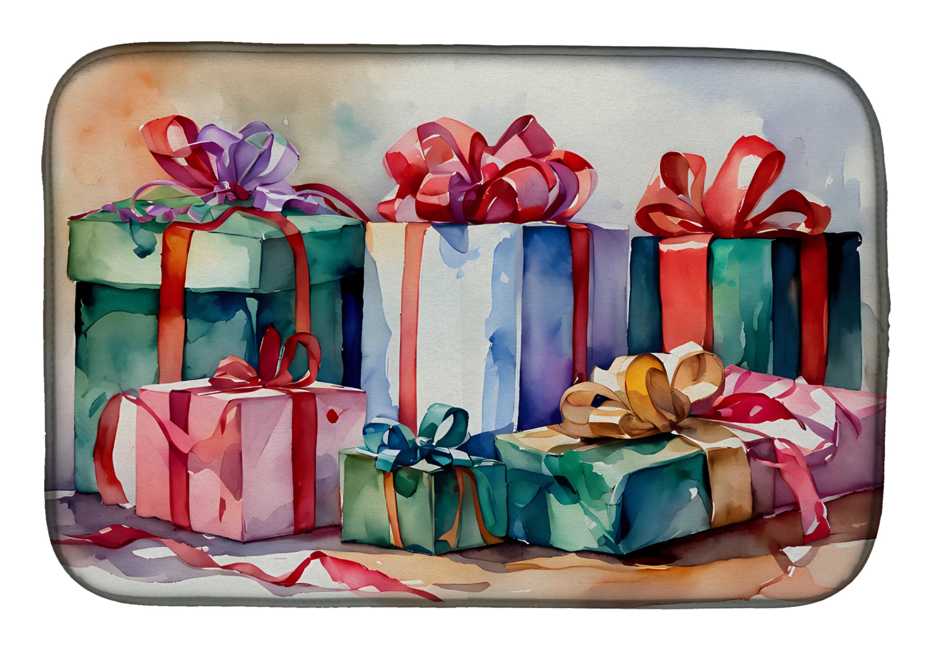 Christmas Things Dish Drying Mat - Size: 14  X 21" | Pack Of: 1 | Collection name: Christmas things