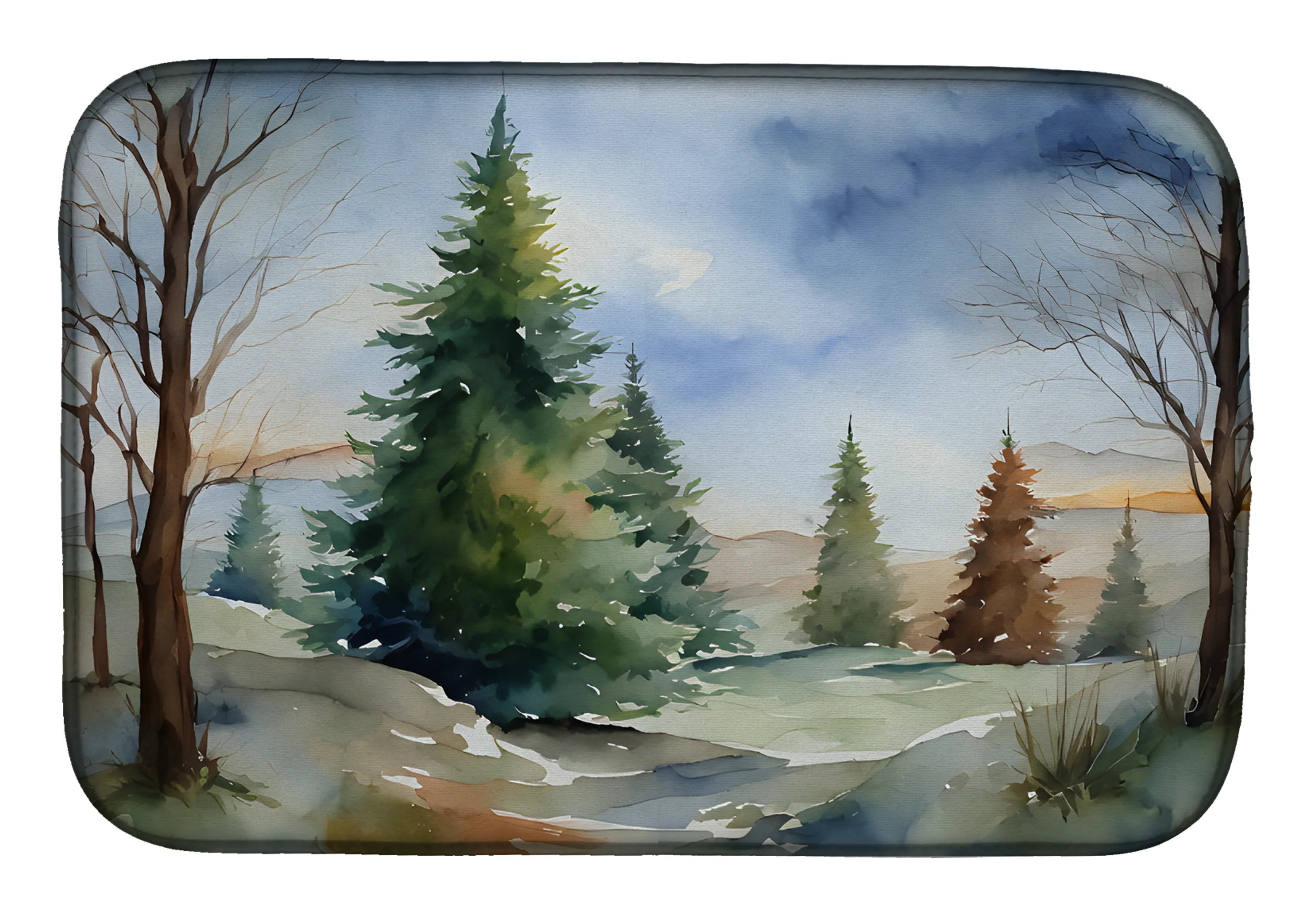 Christmas Things Dish Drying Mat - Size: 14  X 21" | Pack Of: 1 | Collection name: Christmas things