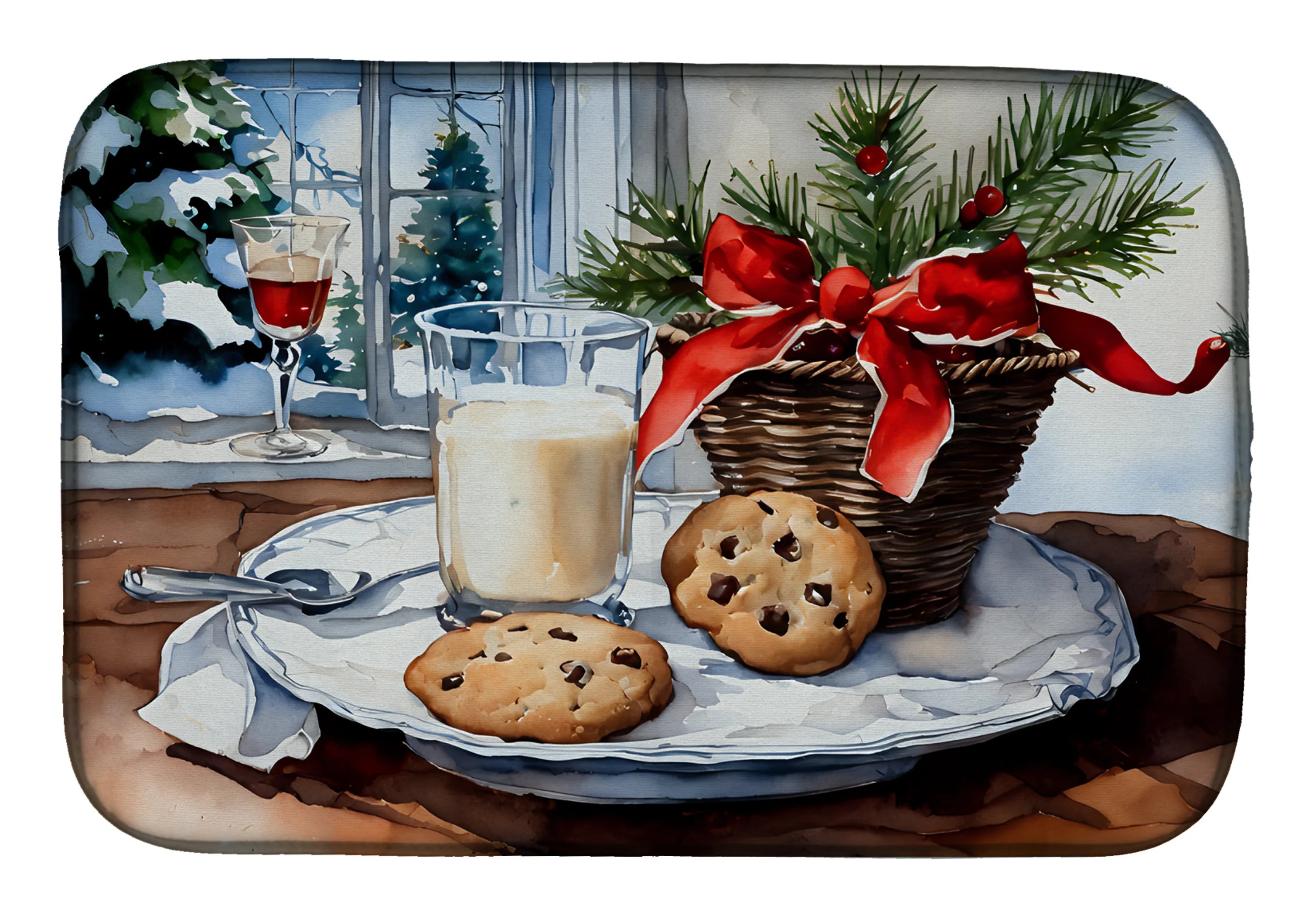 Christmas Things Dish Drying Mat - Size: 14  X 21" | Pack Of: 1 | Collection name: Christmas things