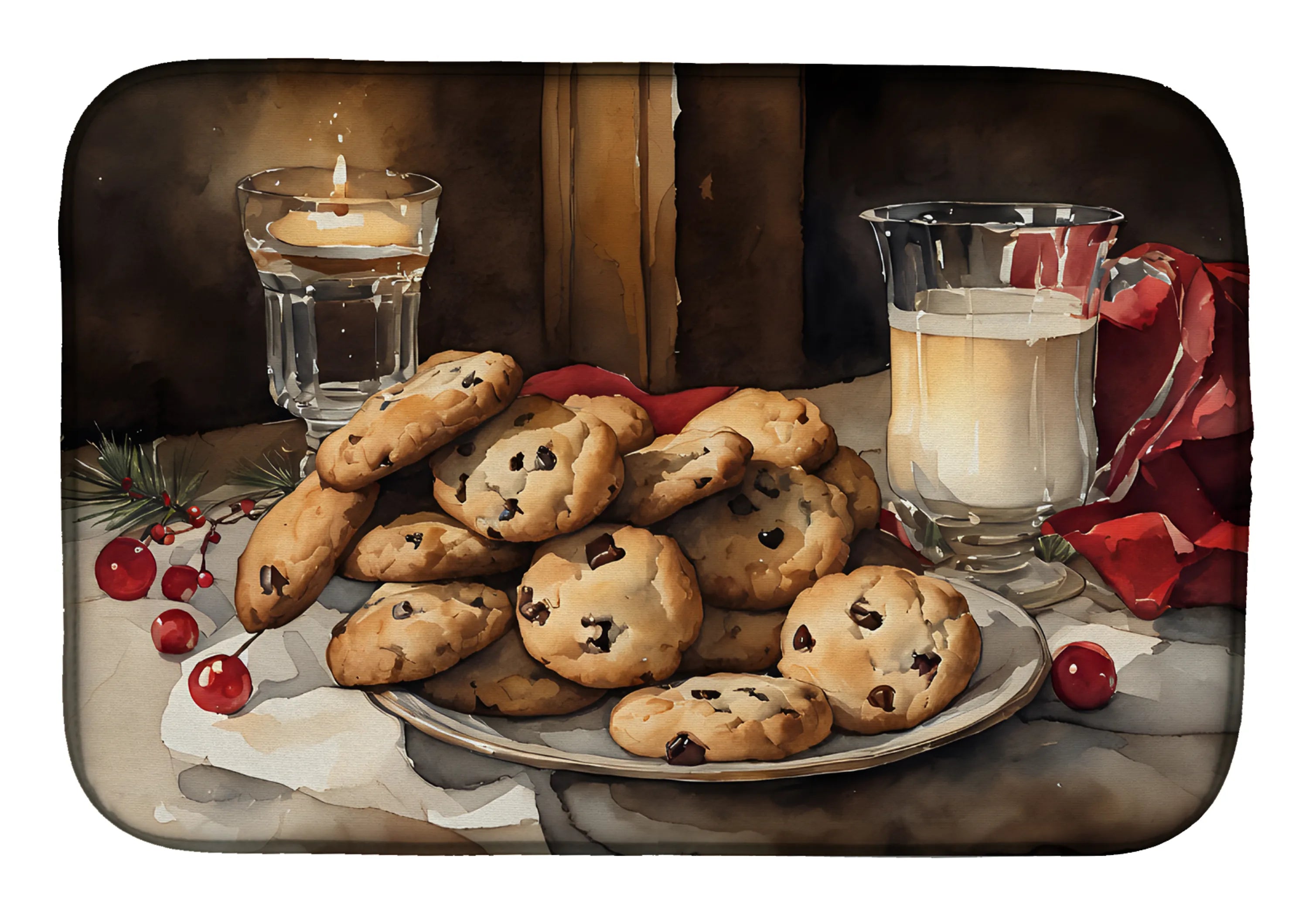Christmas Things Dish Drying Mat - Size: 14  X 21" | Pack Of: 1 | Collection name: Christmas things