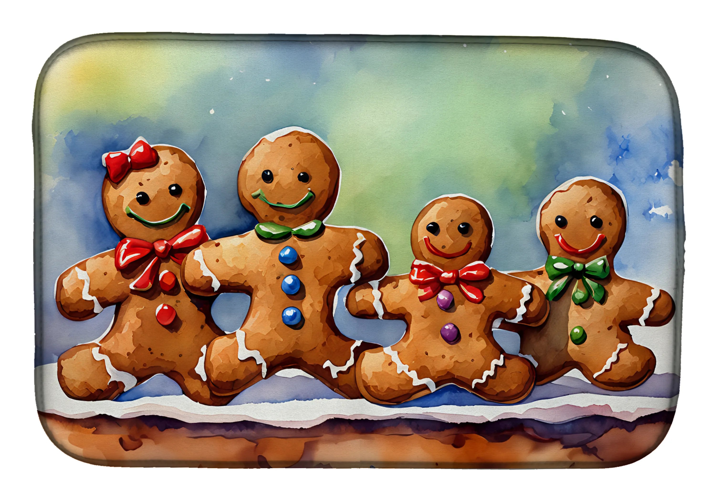 Christmas Things Dish Drying Mat - Size: 14  X 21" | Pack Of: 1 | Collection name: Christmas things