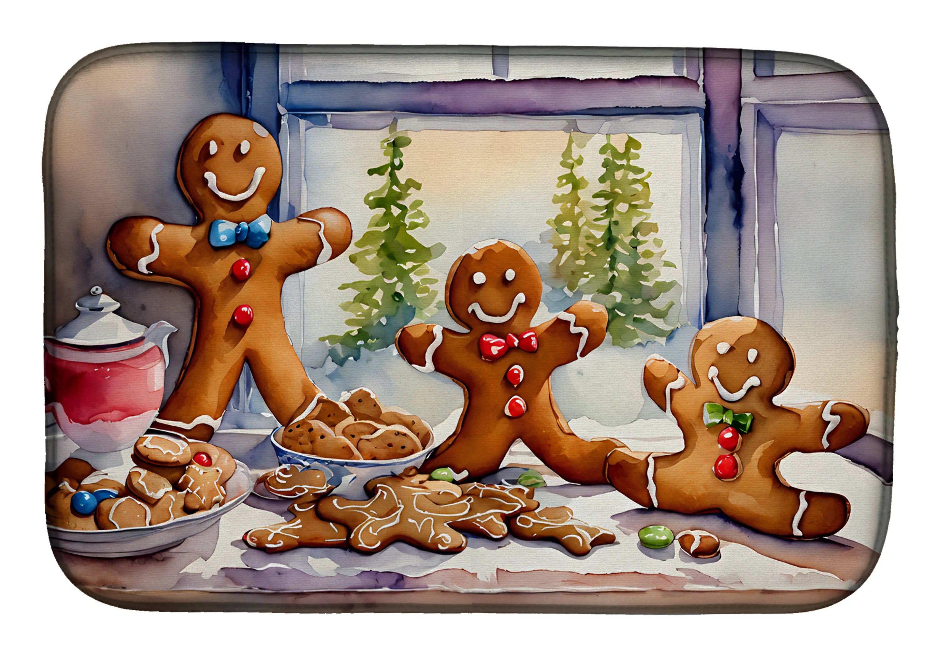 Christmas Things Dish Drying Mat - Size: 14  X 21" | Pack Of: 1 | Collection name: Christmas things