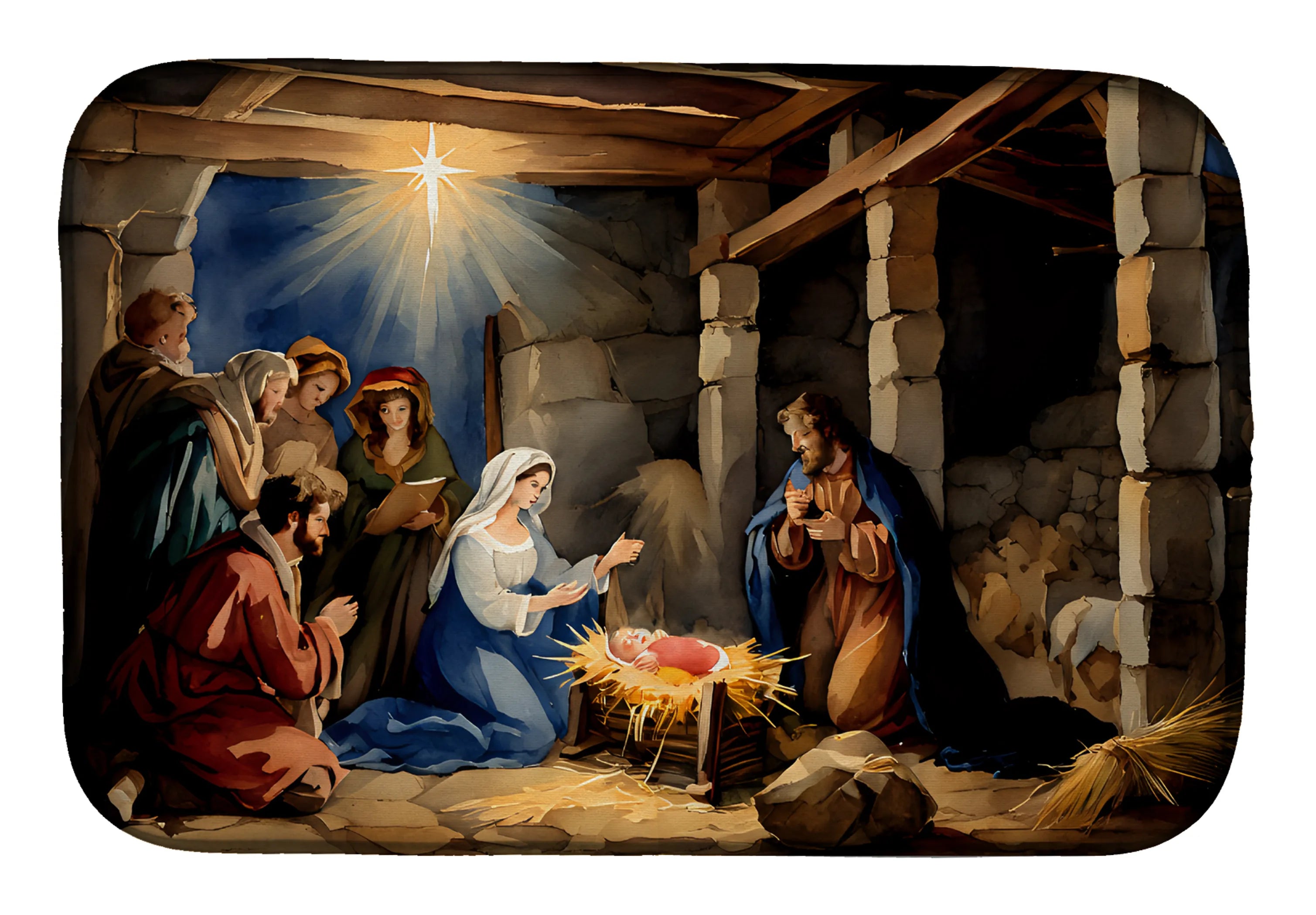 Christmas Things Dish Drying Mat - Size: 14  X 21" | Pack Of: 1 | Collection name: Christmas things