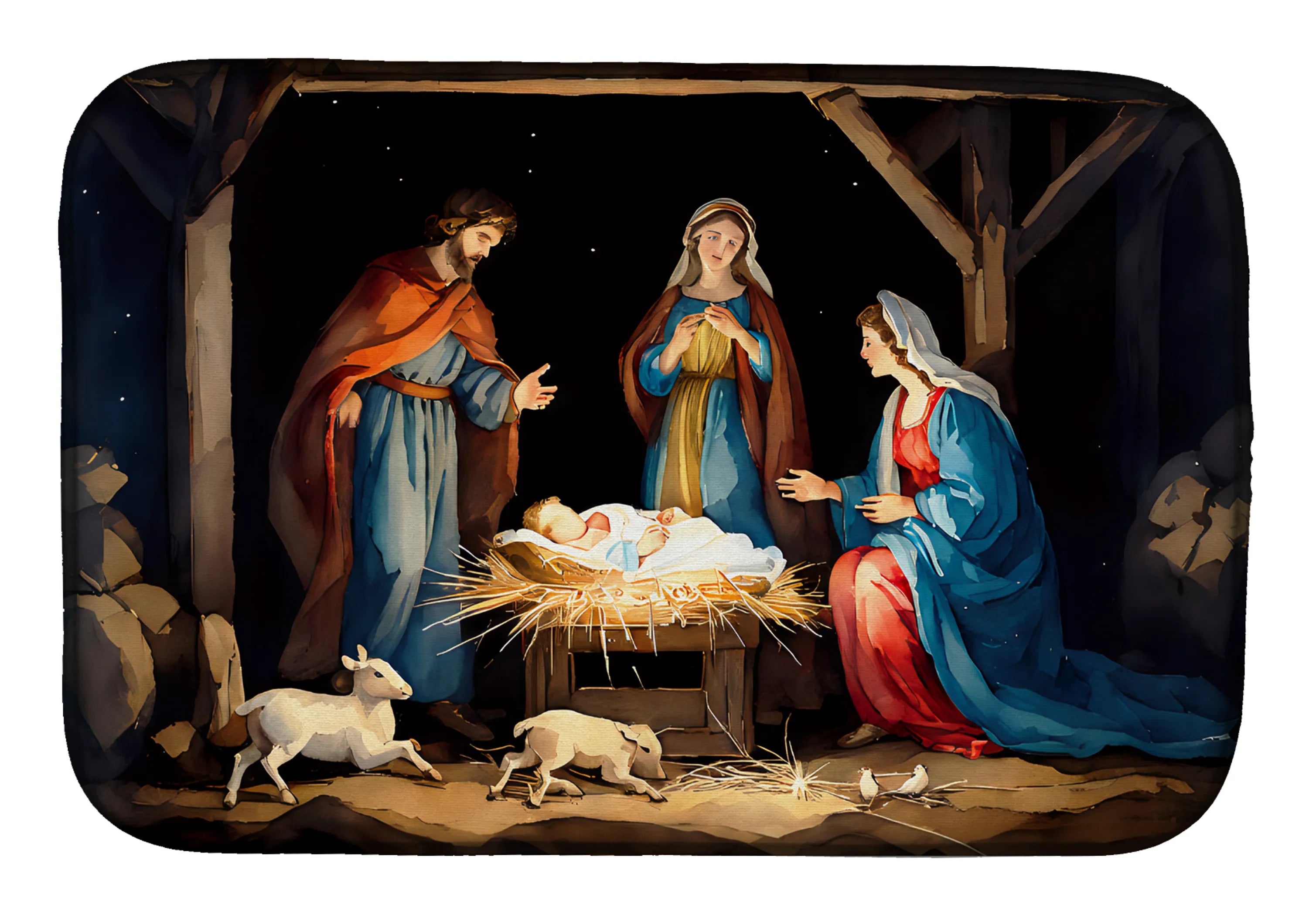 Christmas Things Dish Drying Mat - Size: 14  X 21" | Pack Of: 1 | Collection name: Christmas things