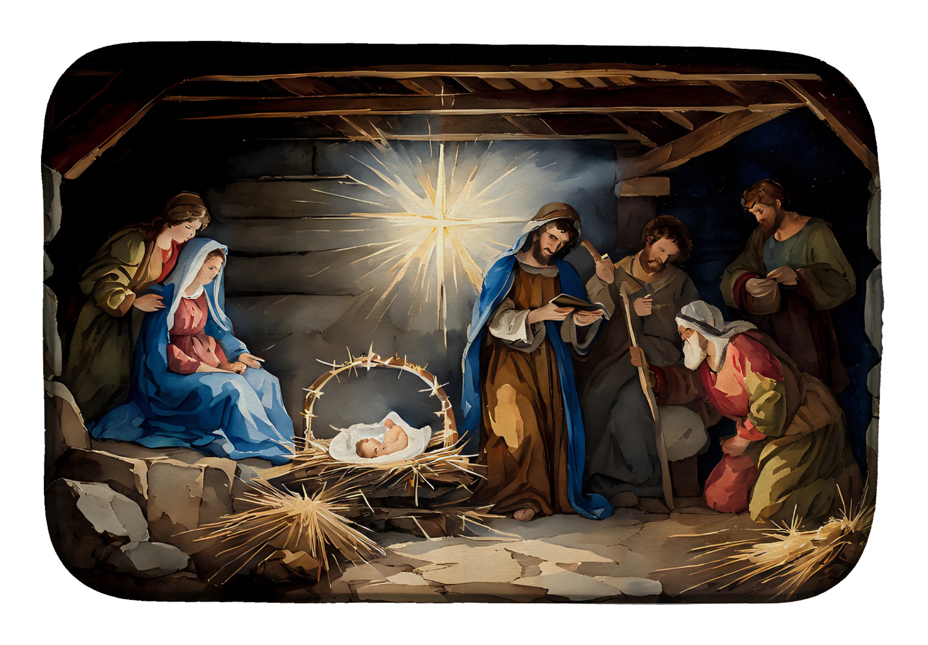 Christmas Things Dish Drying Mat - Size: 14  X 21" | Pack Of: 1 | Collection name: Christmas things