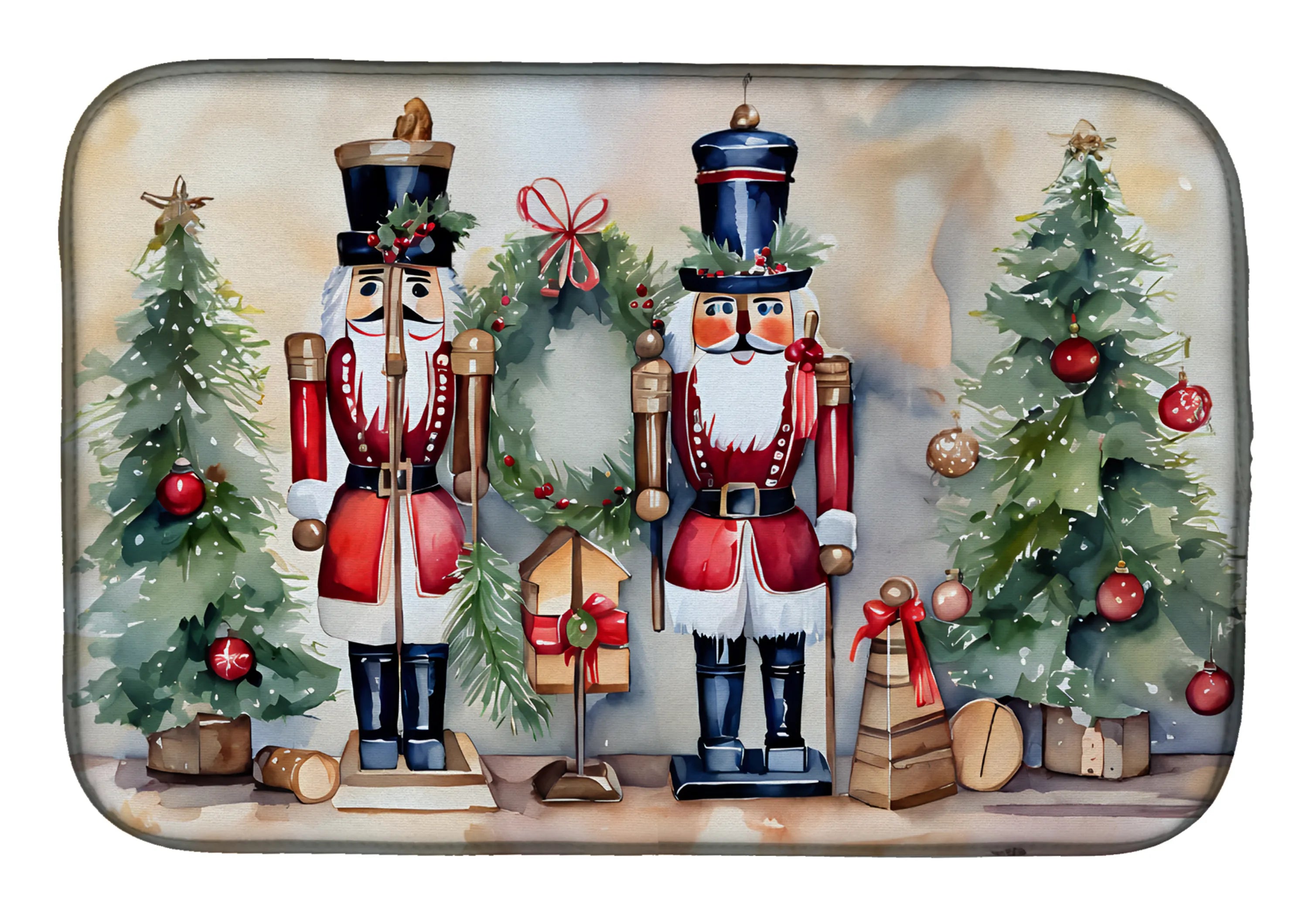 Christmas Things Dish Drying Mat - Size: 14  X 21" | Pack Of: 1 | Collection name: Christmas things