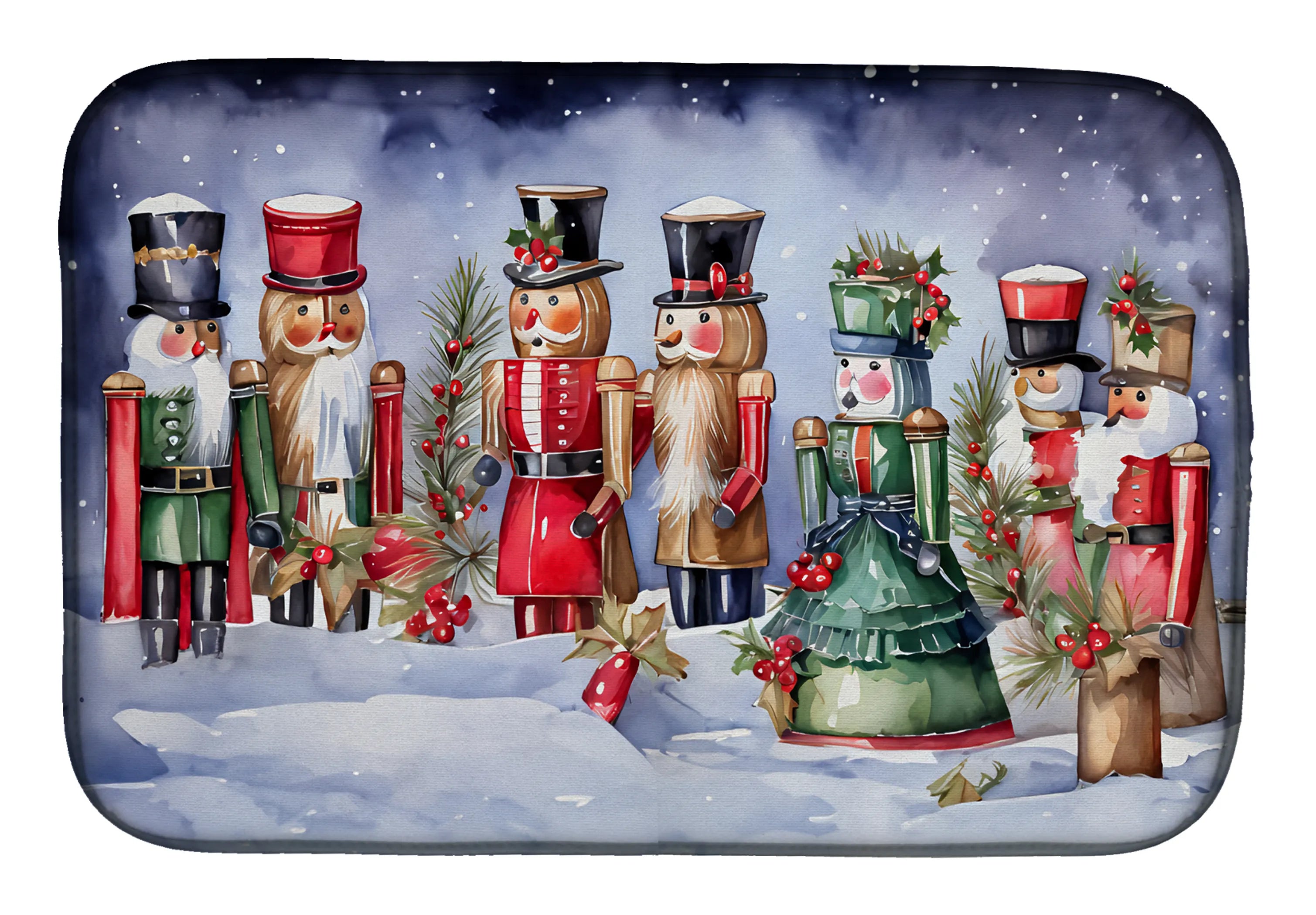 Christmas Things Dish Drying Mat - Size: 14  X 21" | Pack Of: 1 | Collection name: Christmas things