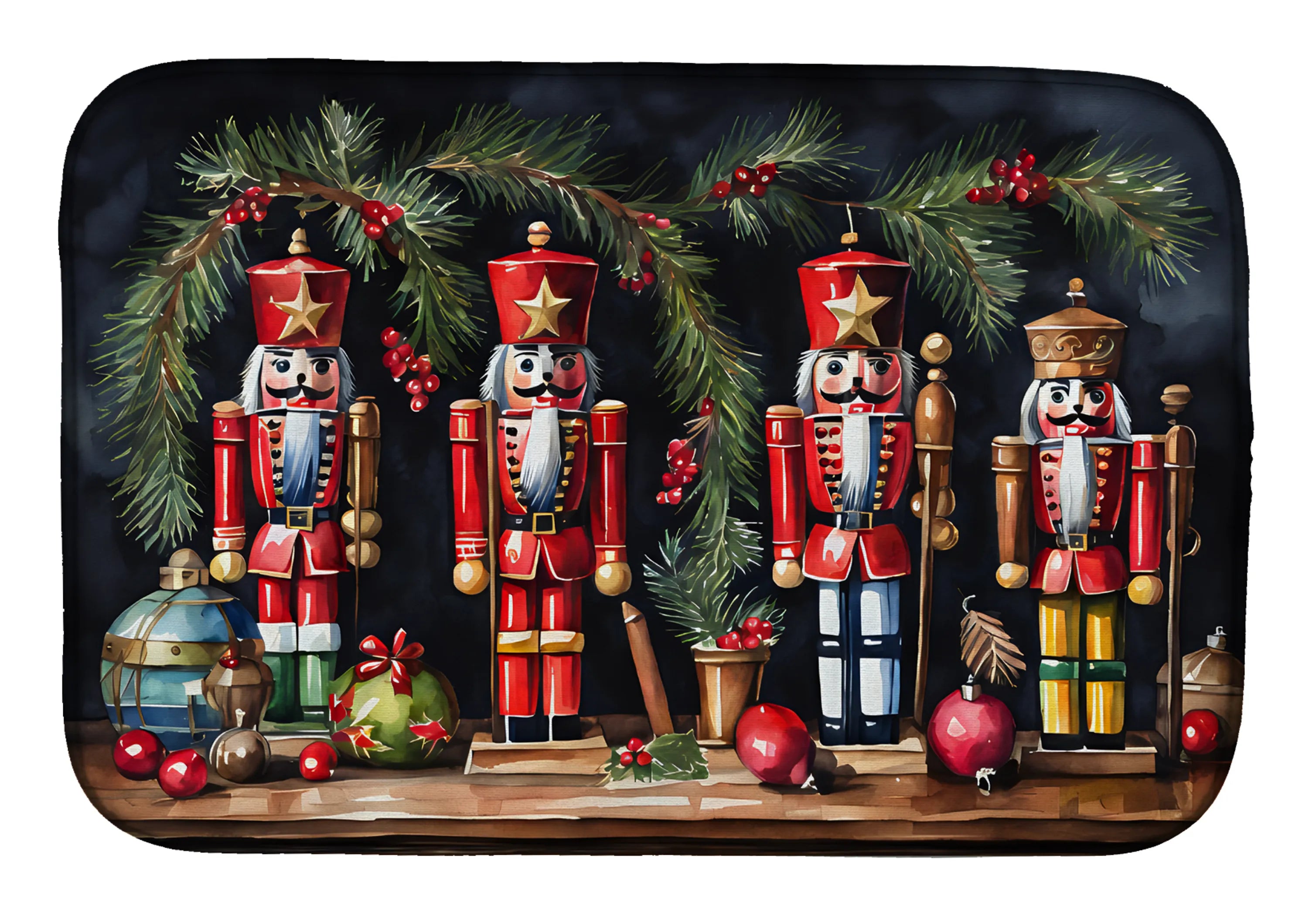 Christmas Things Dish Drying Mat - Size: 14  X 21" | Pack Of: 1 | Collection name: Christmas things