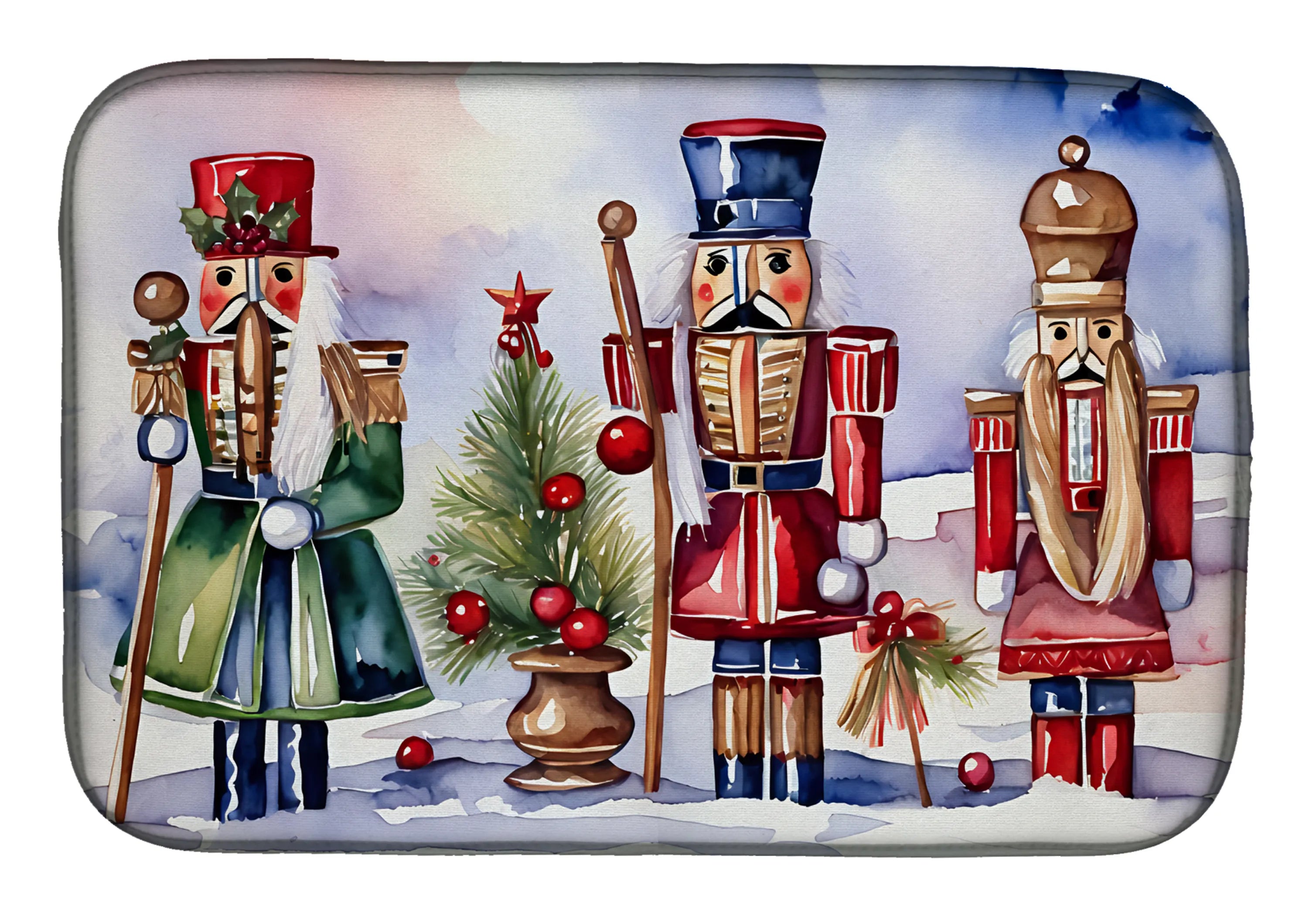 Christmas Things Dish Drying Mat - Size: 14  X 21" | Pack Of: 1 | Collection name: Christmas things