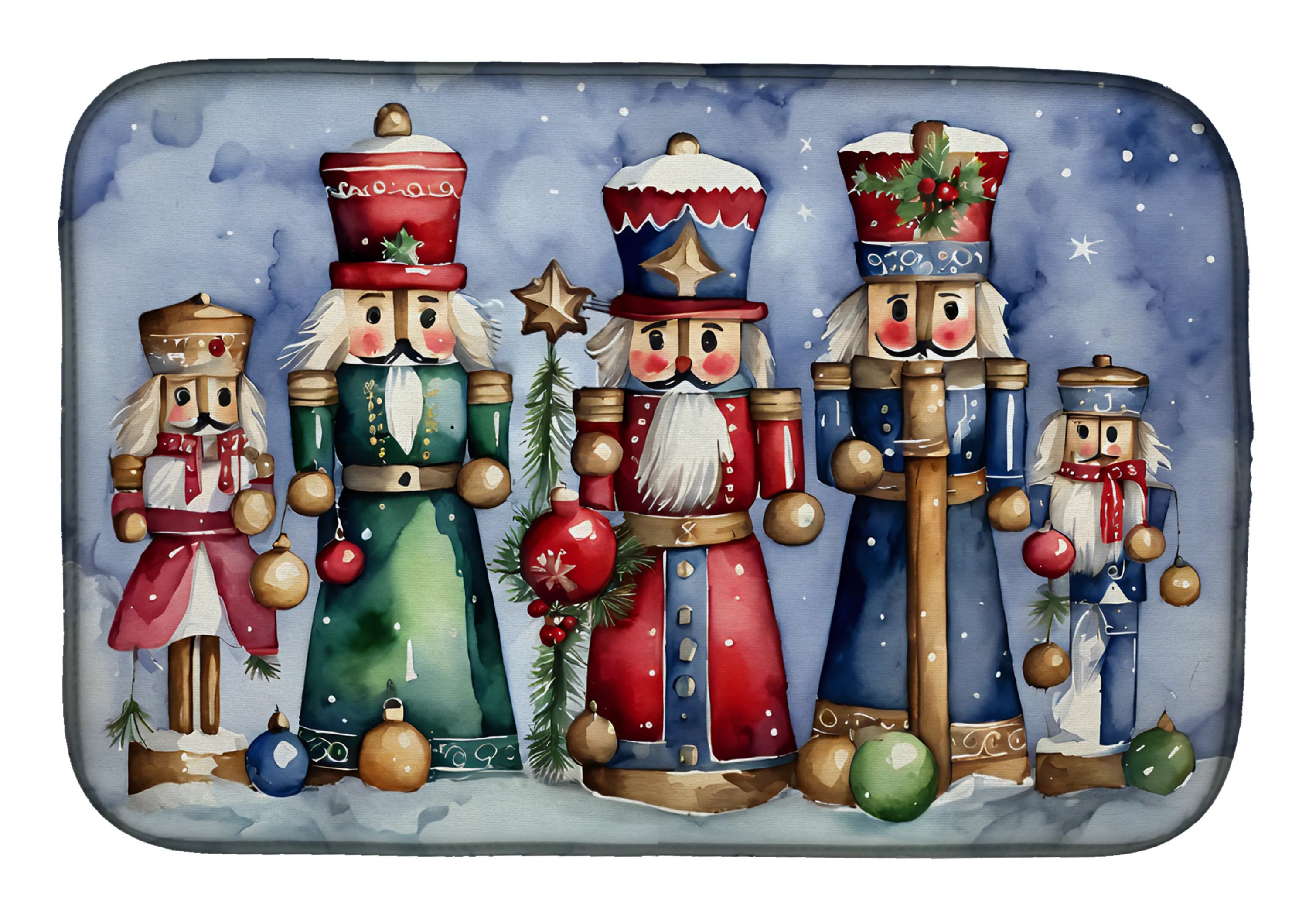 Christmas Things Dish Drying Mat - Size: 14  X 21" | Pack Of: 1 | Collection name: Christmas things