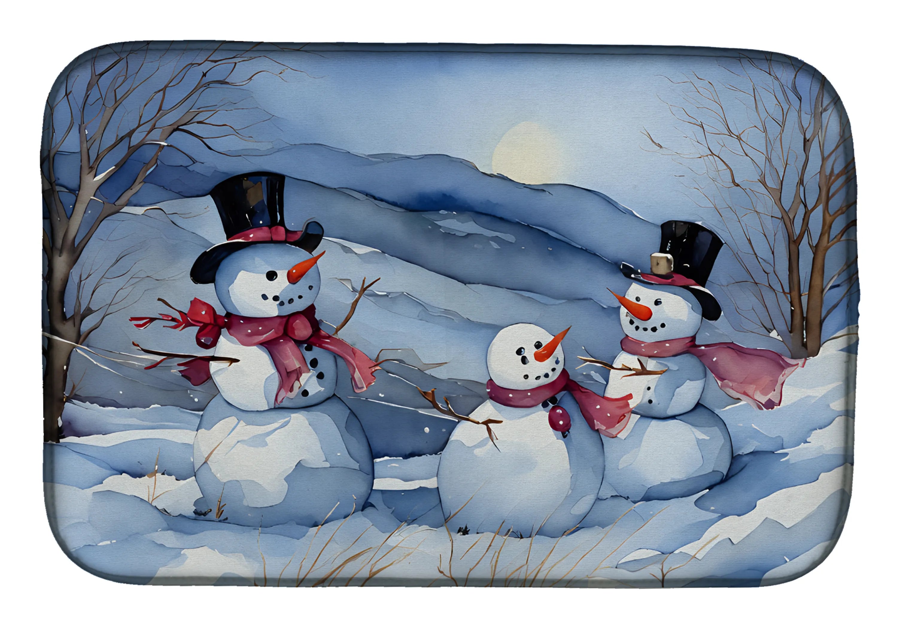 Christmas Things Dish Drying Mat - Size: 14  X 21" | Pack Of: 1 | Collection name: Christmas things