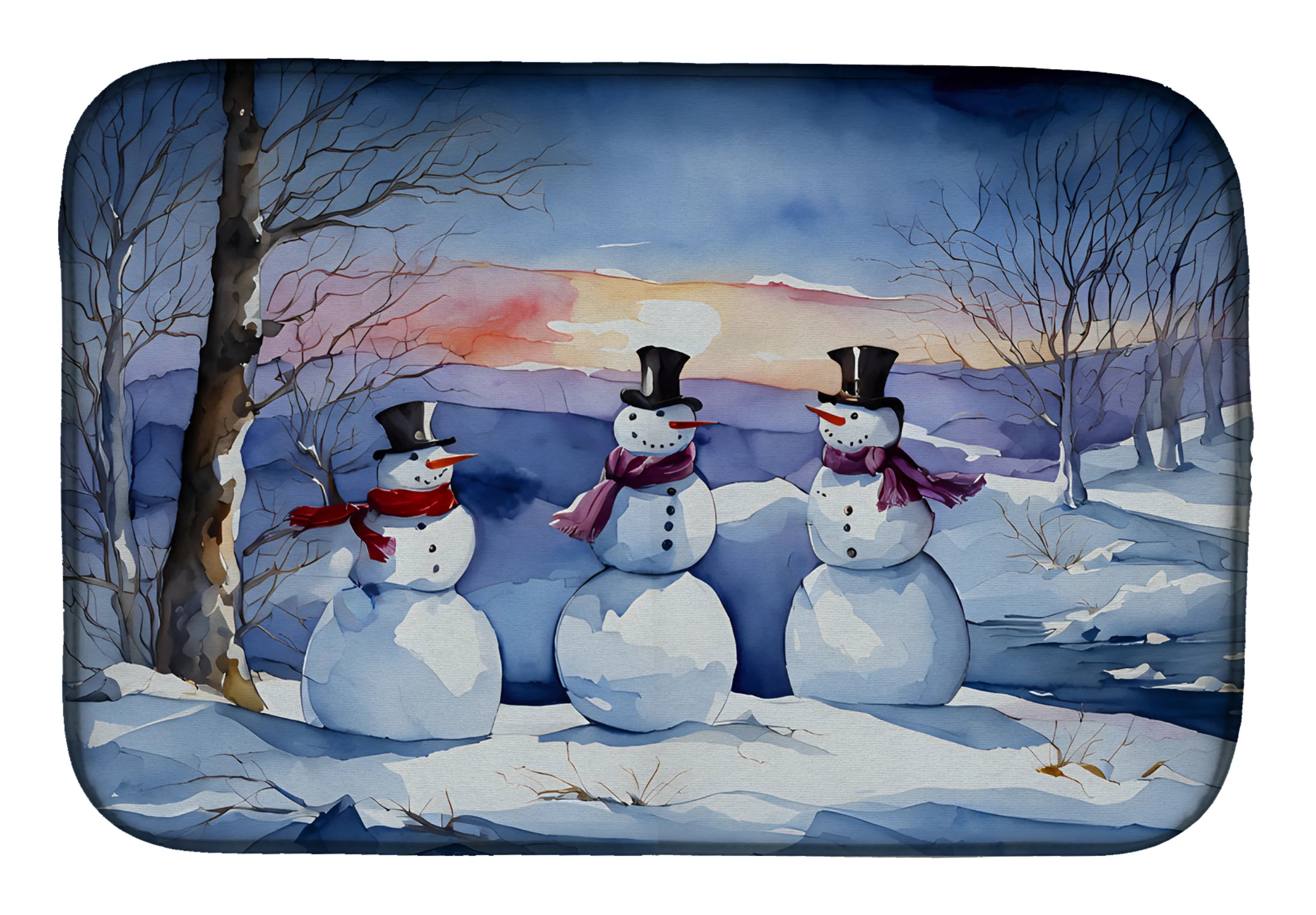 Christmas Things Dish Drying Mat - Size: 14  X 21" | Pack Of: 1 | Collection name: Christmas things