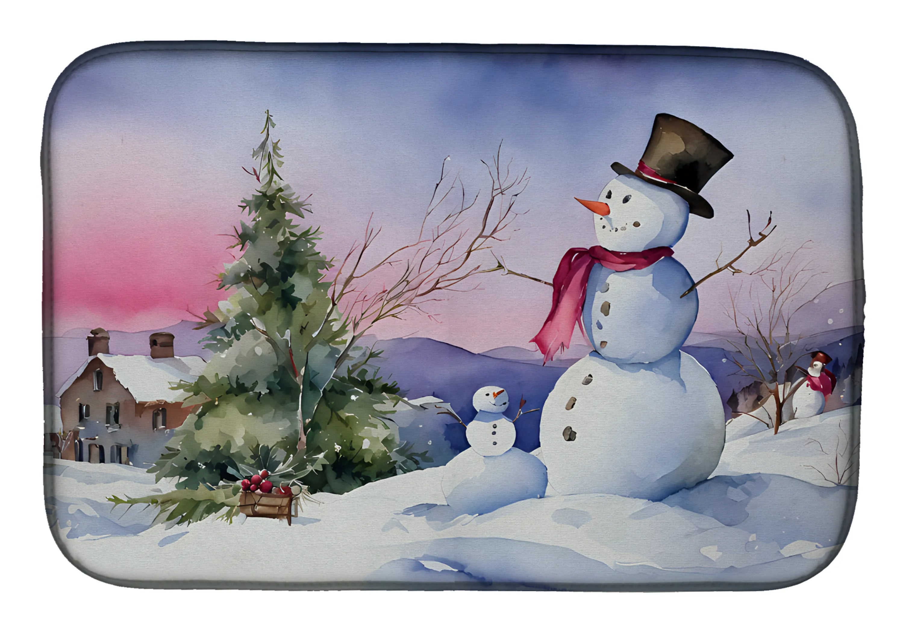 Christmas Things Dish Drying Mat - Size: 14  X 21" | Pack Of: 1 | Collection name: Christmas things
