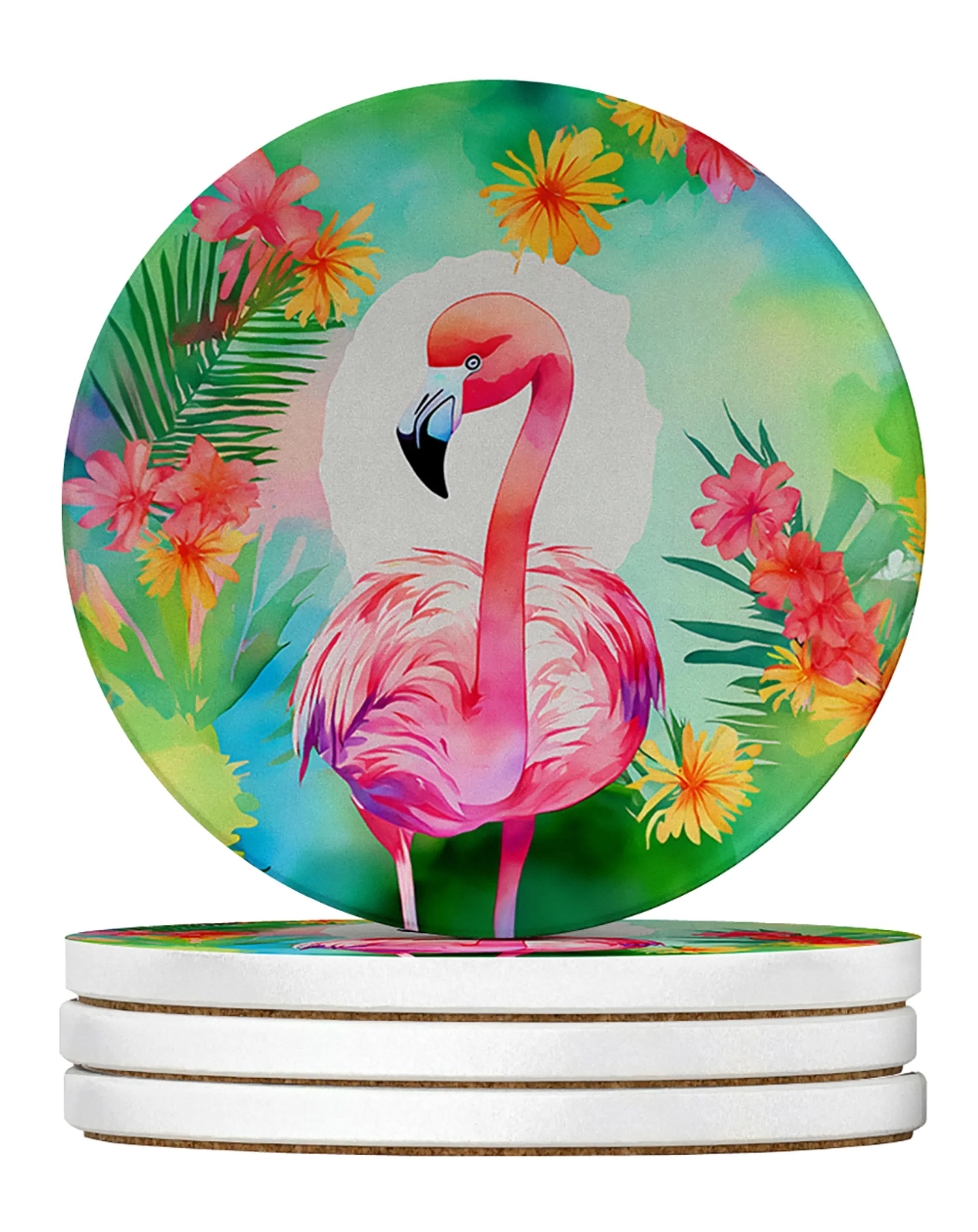 Hippie Animals Large Sandstone Coasters