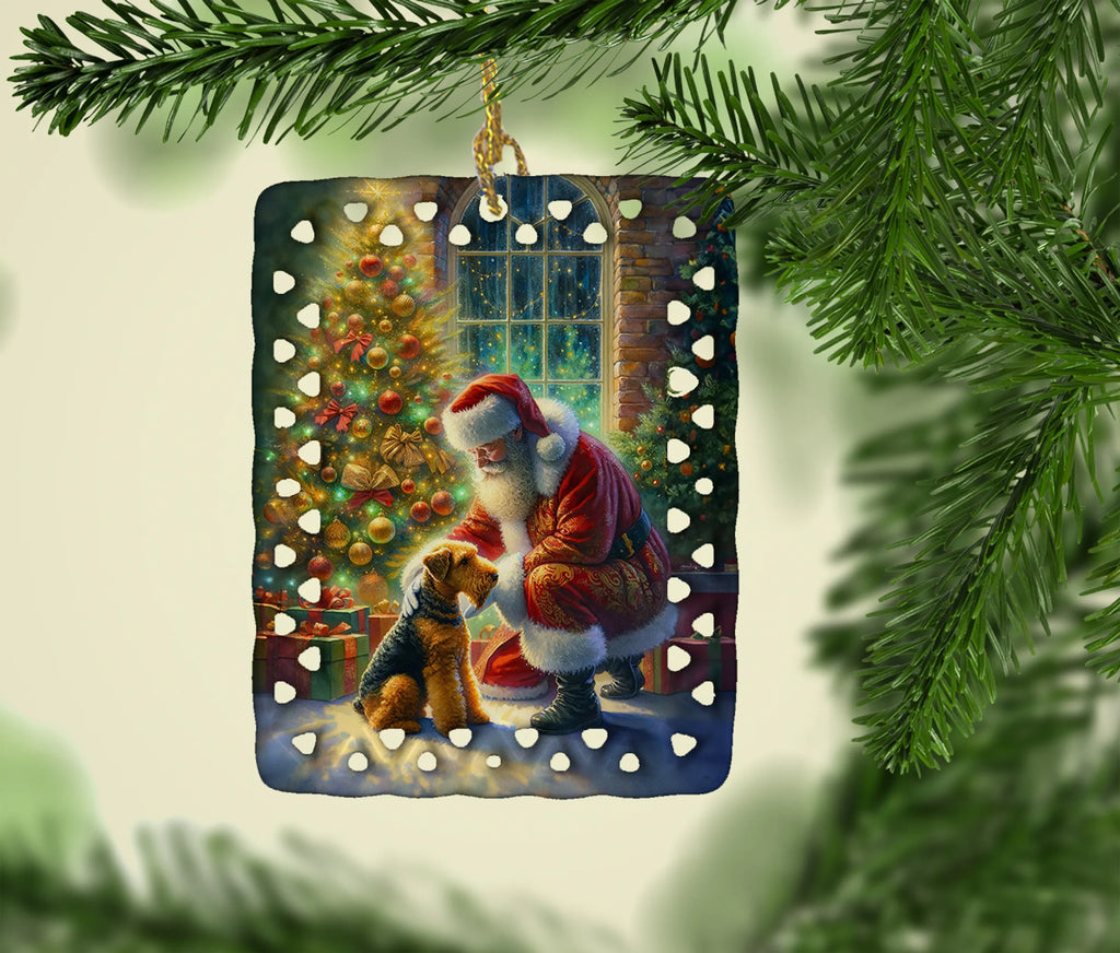 Moments with Santa Porcelain Ornament