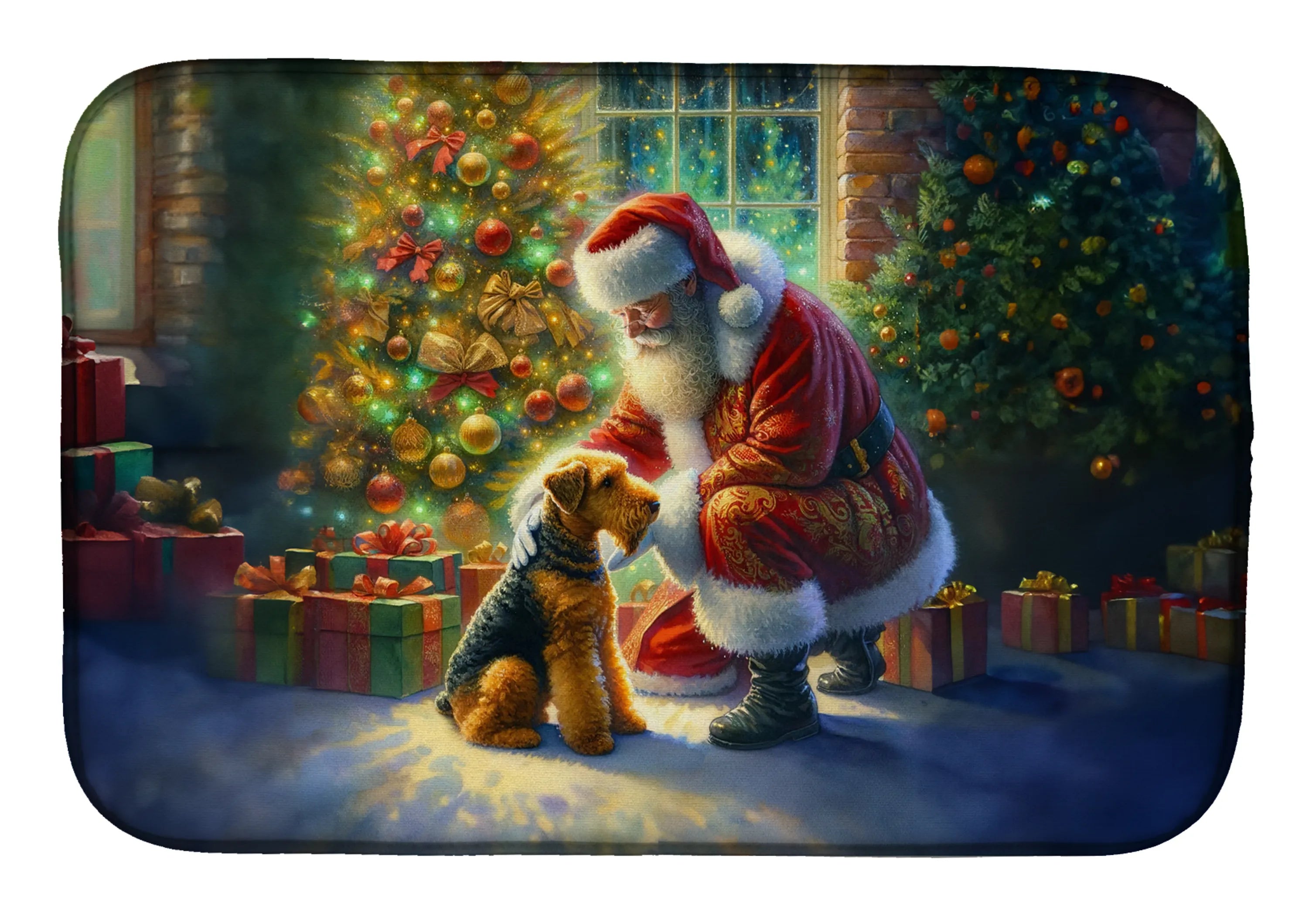 Moments with Santa Dish Drying Mat - Size: 14  X 21" | Pack Of: 1 | Collection name: Moments with santa
