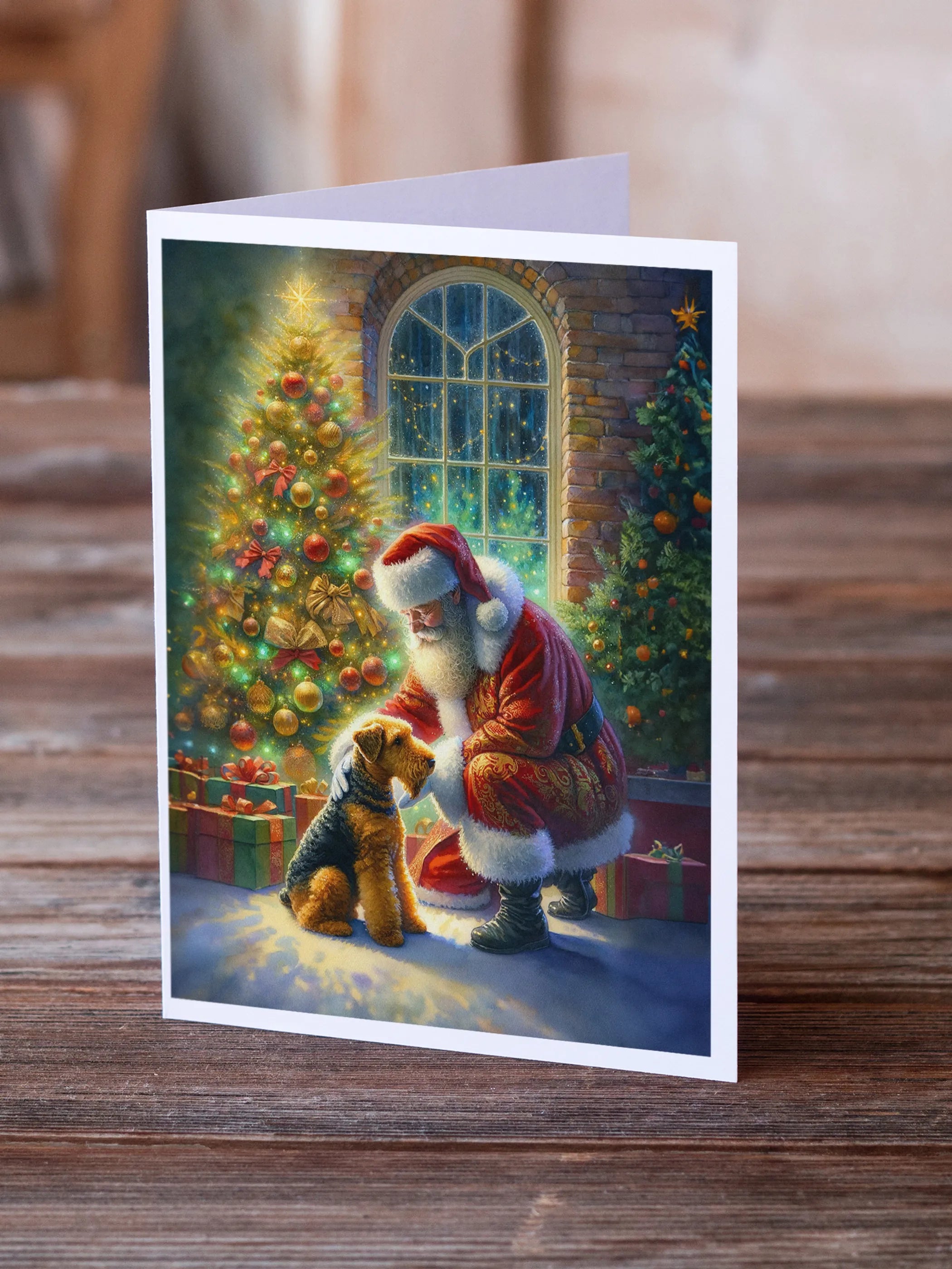 Moments with Santa Greeting Cards  - Size: 5X7 | Pack Of: 8 | Collection name: Moments with santa
