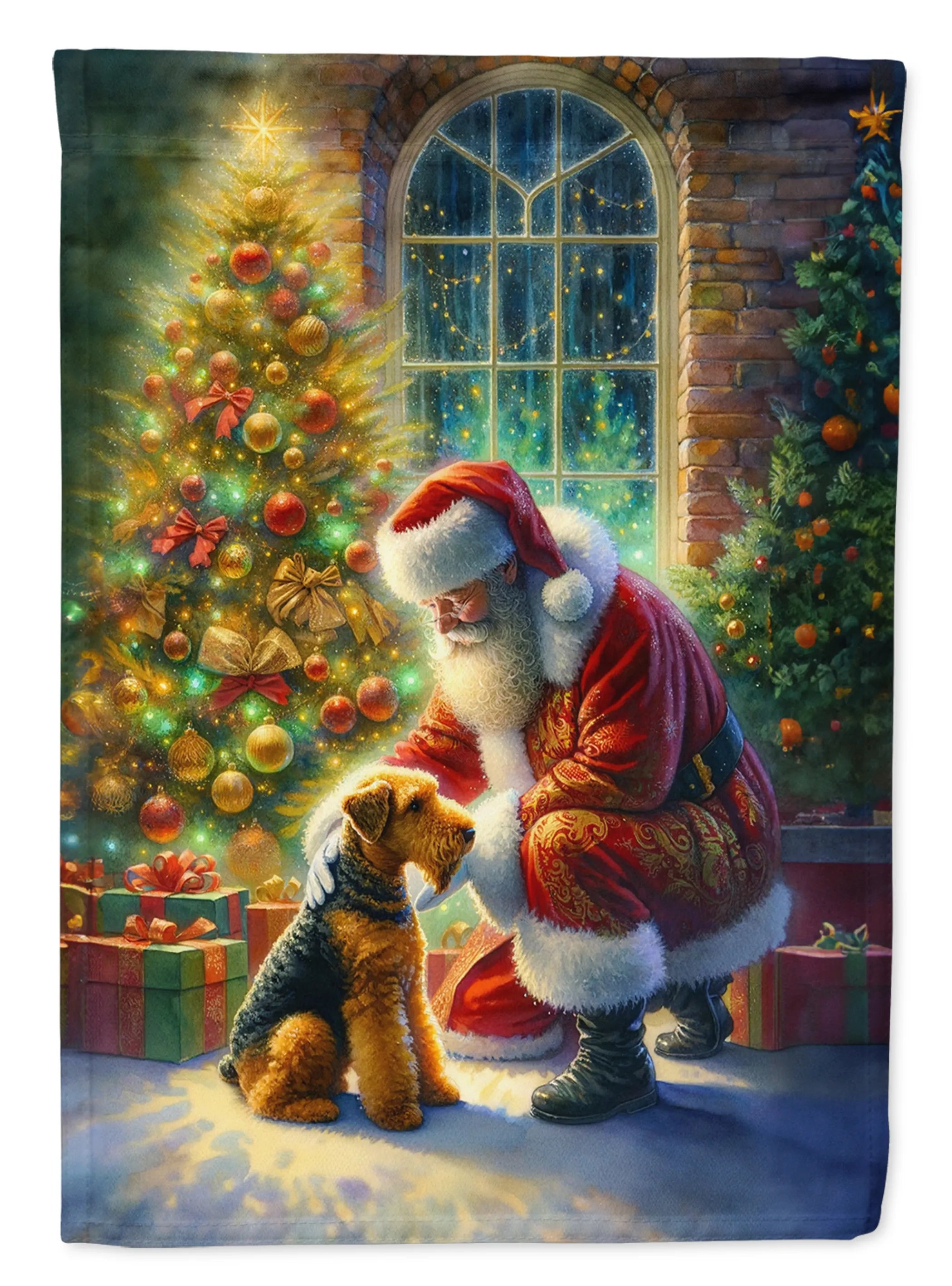 Moments with Santa Decorative Flag - Size: GARDEN SIZE | Pack Of: 1 | Collection name: Moments with santa