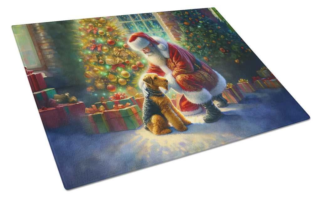 Moments with Santa Glass Cutting Board - Size: LARGE | Pack Of: 1 | Collection name: Moments with santa