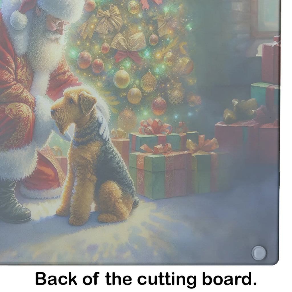 Moments with Santa Glass Cutting Board - Size: LARGE | Pack Of: 1 | Collection name: Moments with santa