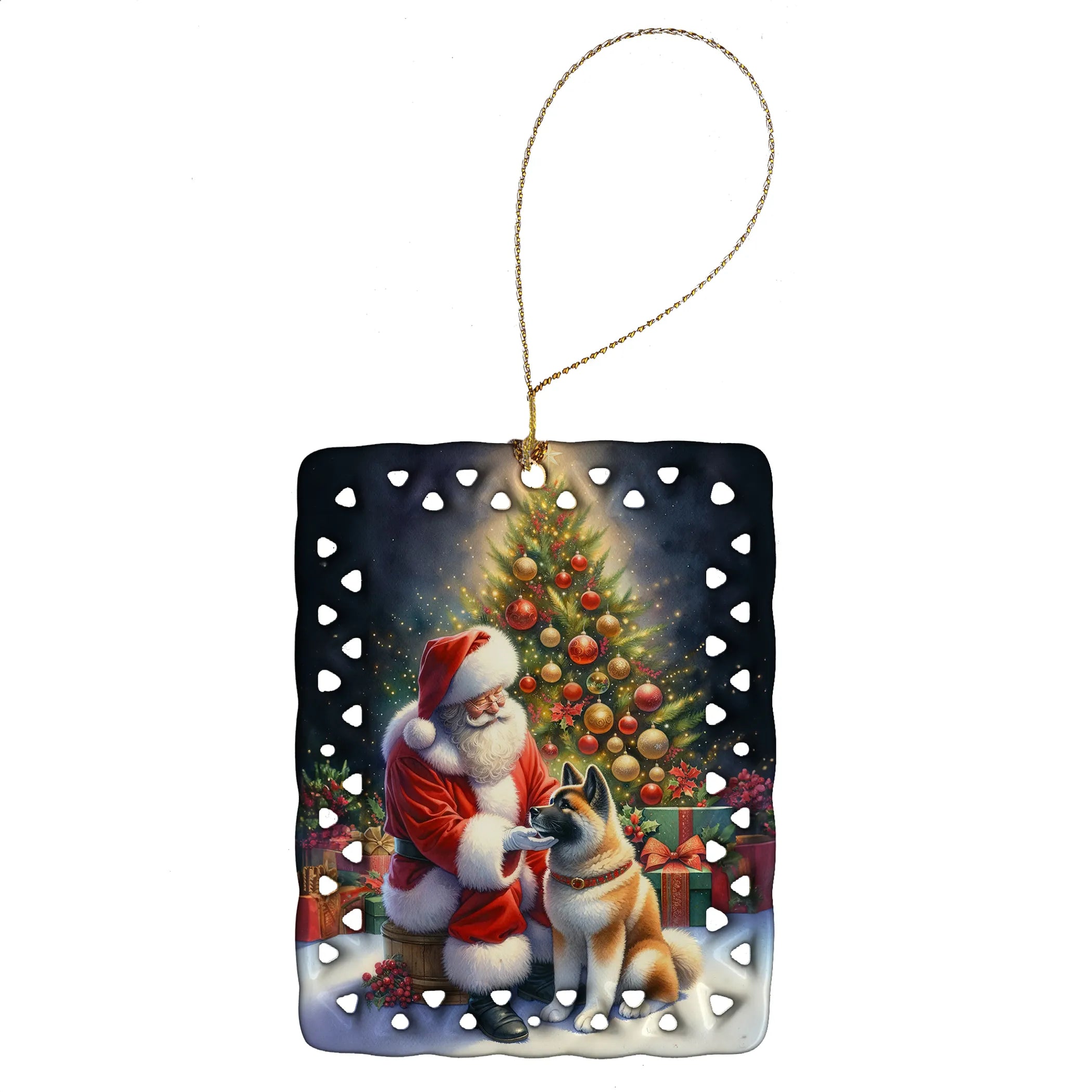 Moments with Santa Porcelain Ornament